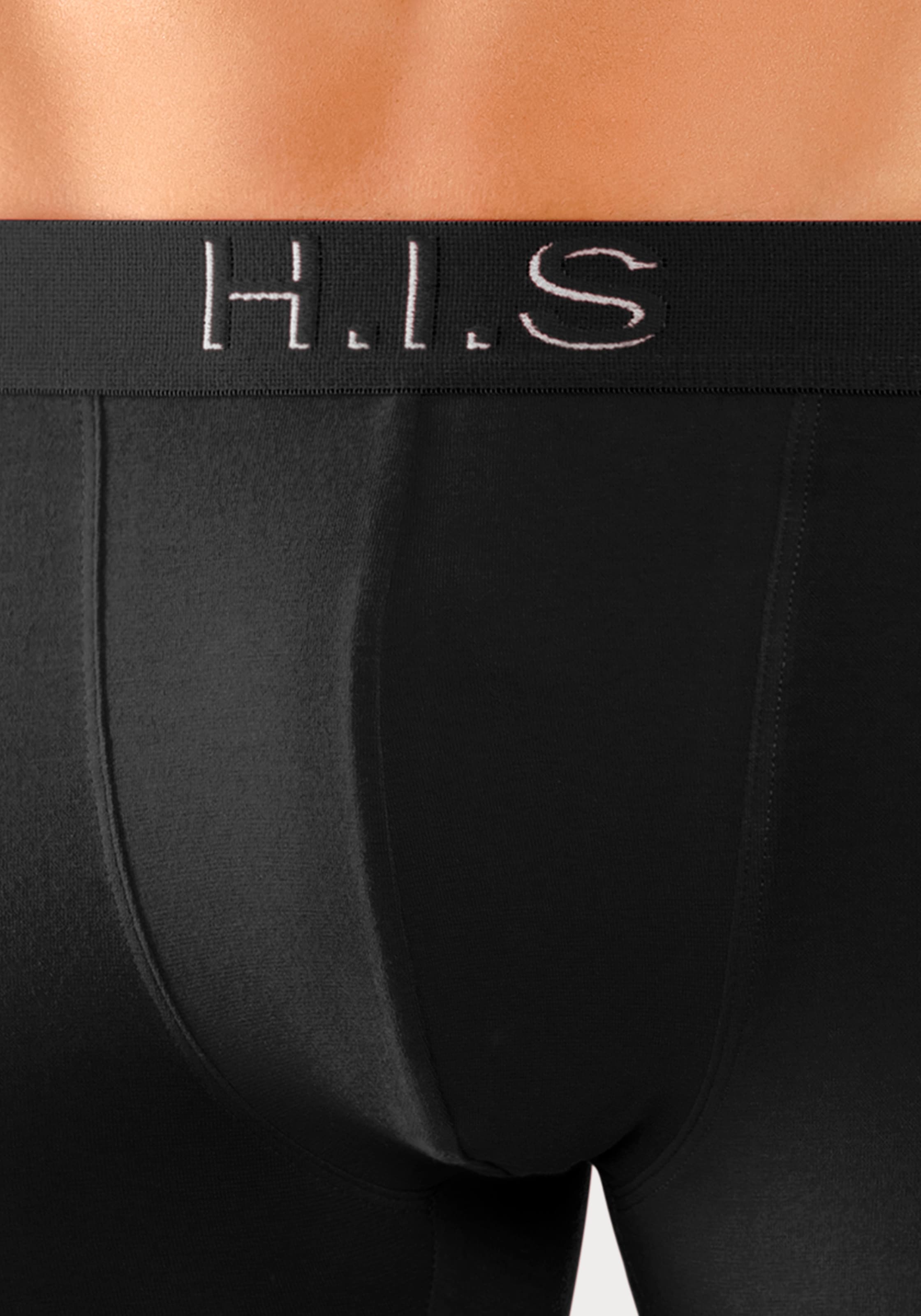 H.I.S Boxer »Boxershorts für Herren« Packung, 5 Stk. Logo Webbund mit 3D Effekt