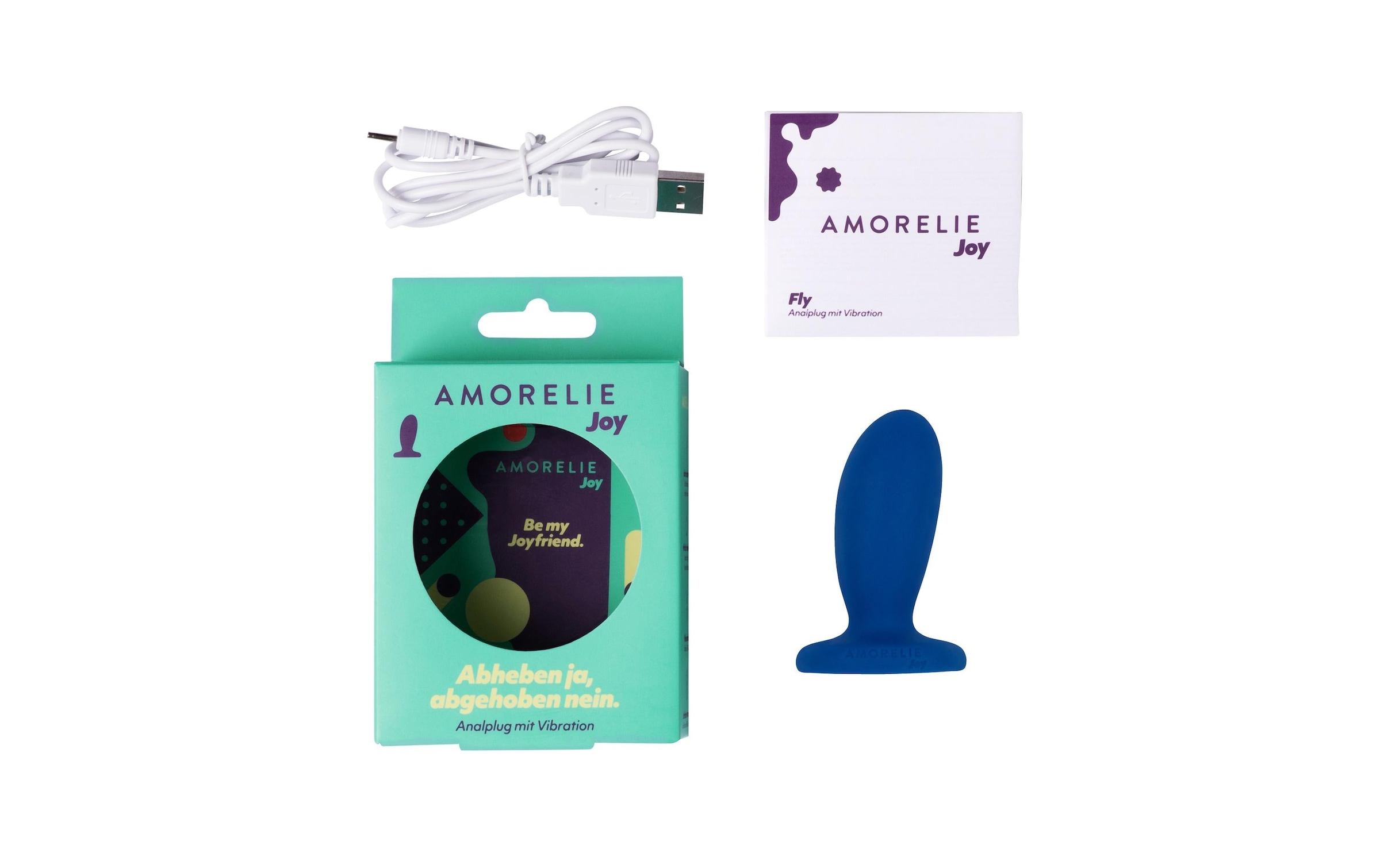 AMORELIE Analplug »Analplug mit Vibration «Fly»« ()