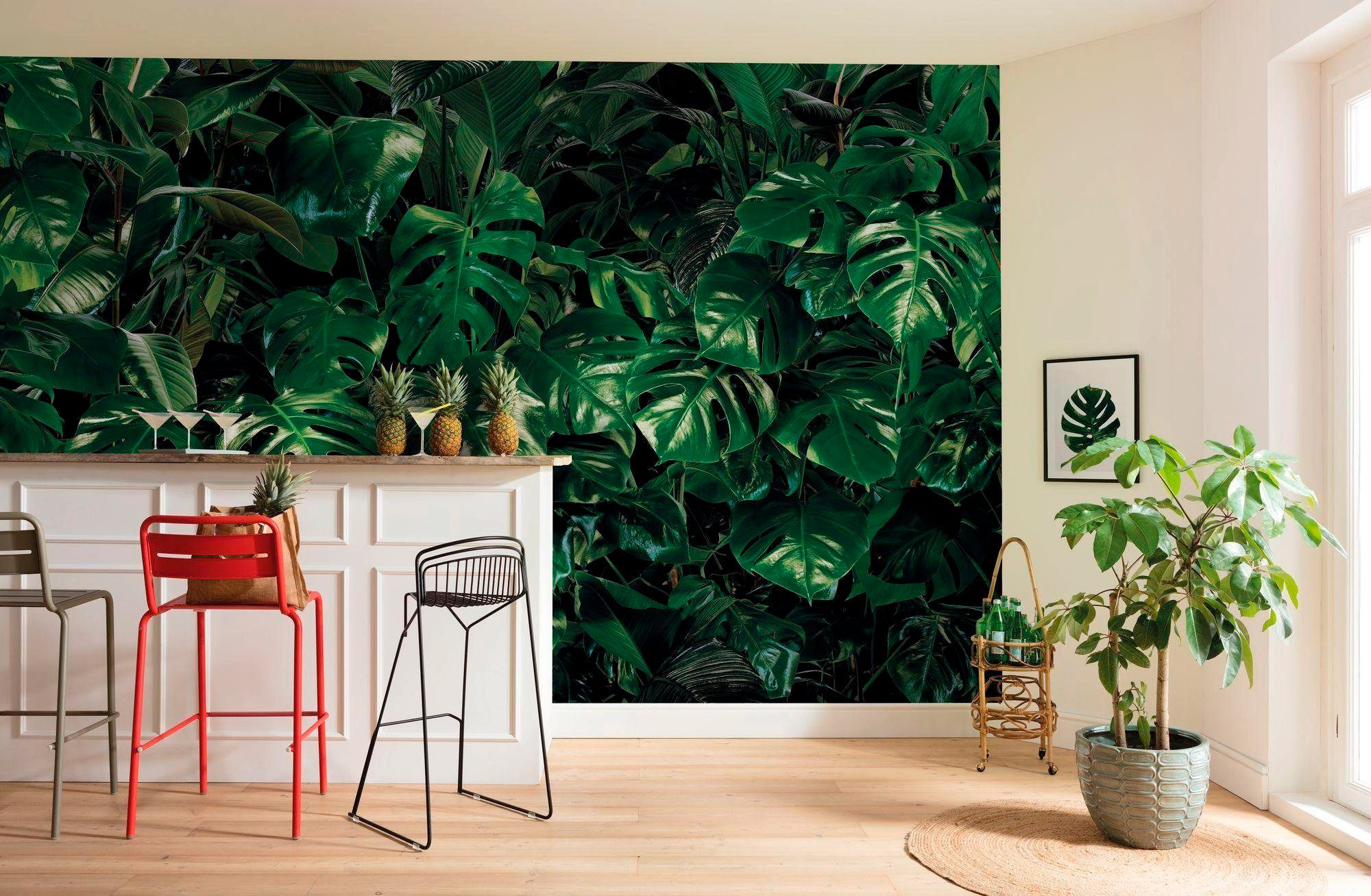 Komar Vliestapete »Digitaldruck Vlies -  Tropical Wall - Grösse 400 x 250 cm« bedruckt glatt Wohnzimmer, Schlafzimmer