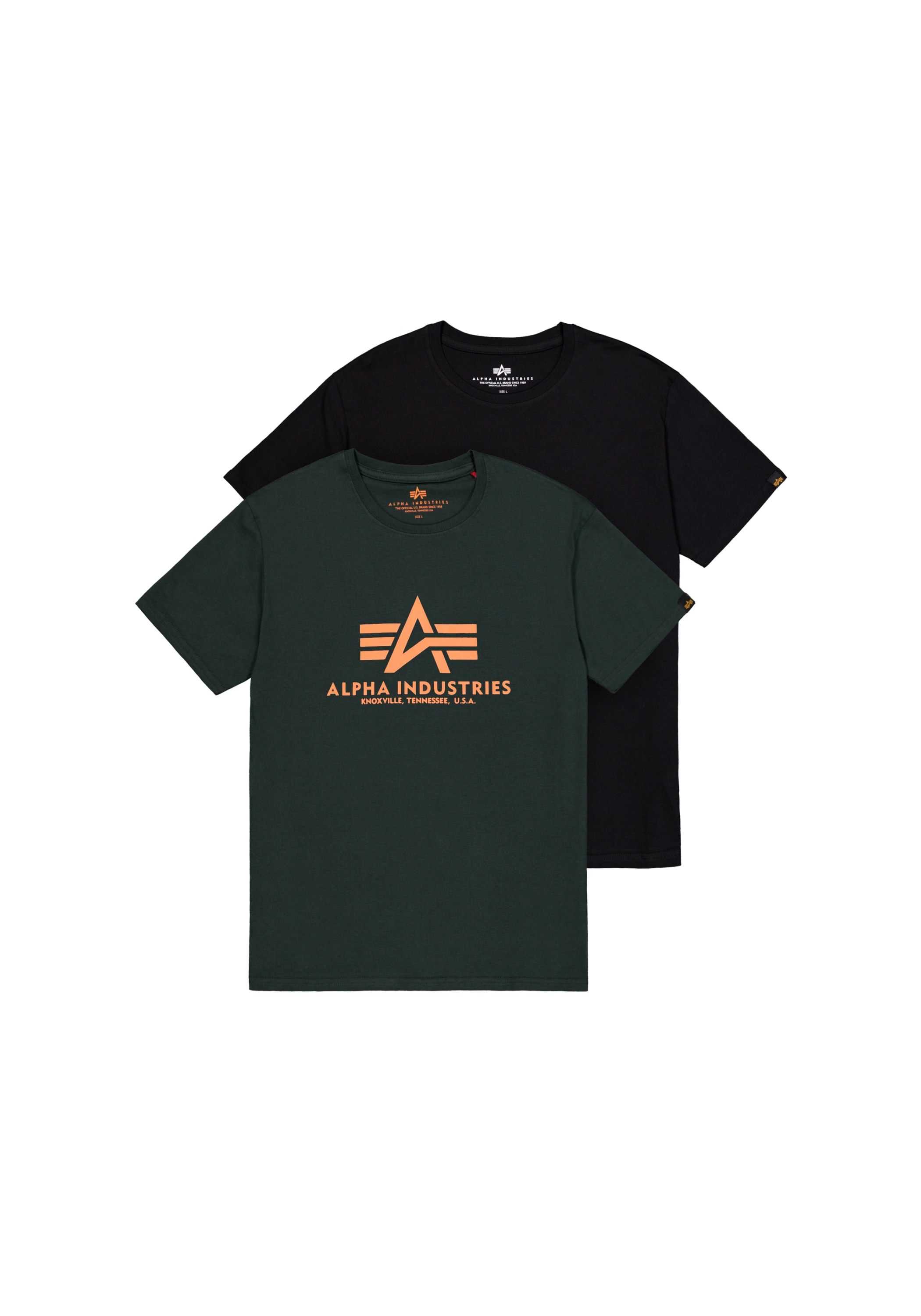 Image of Alpha Industries T-Shirt "Basic T-Shirt BL 2 Pack"