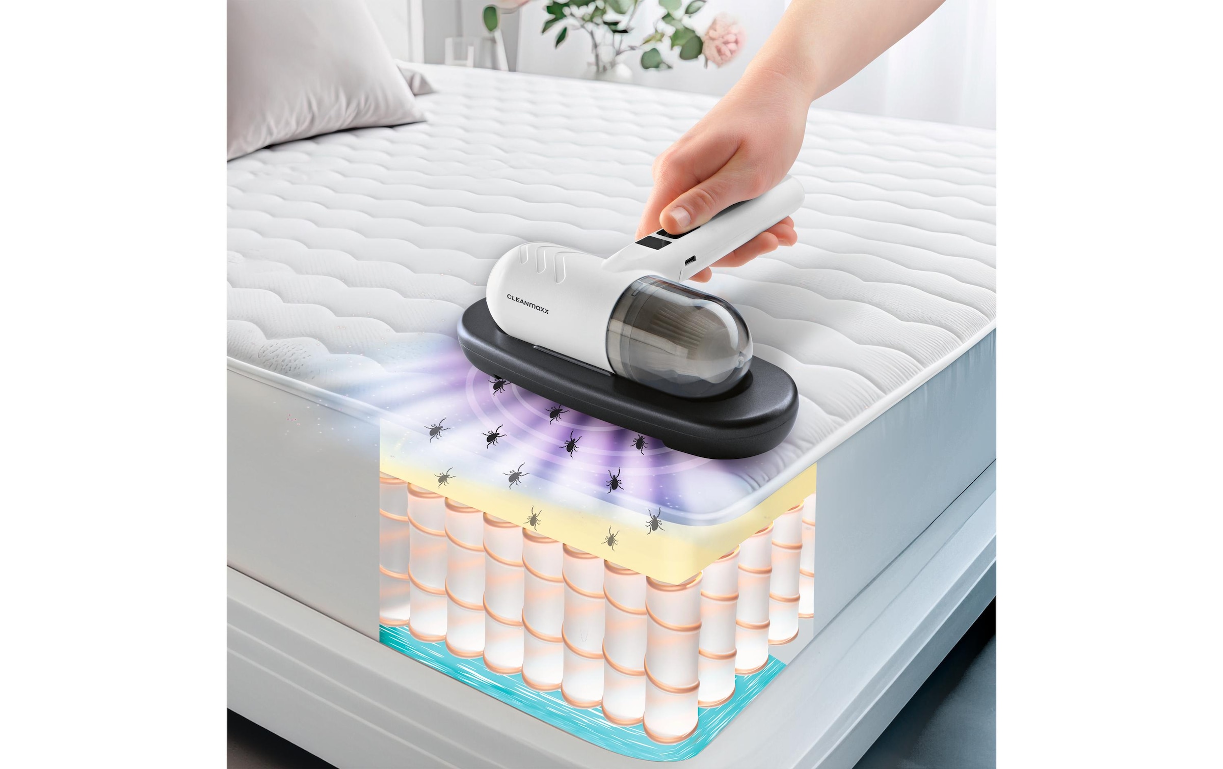 CLEANmaxx Appareil de nettoyage de matelas »Kompakt«