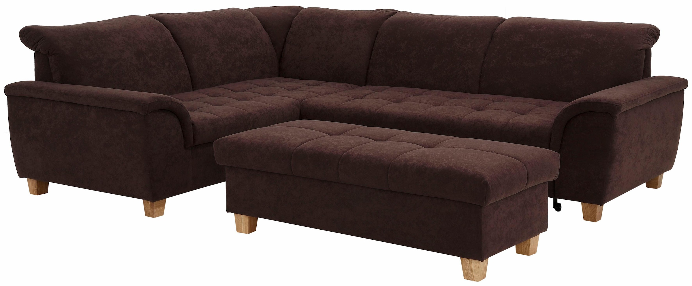 Home affaire Ecksofa »Lyla fester Sitzkomfort, bequeme Armlehnen, Breite 275cm, L-Form« wahlweise mit Rückenfunktion und Bettfunktion