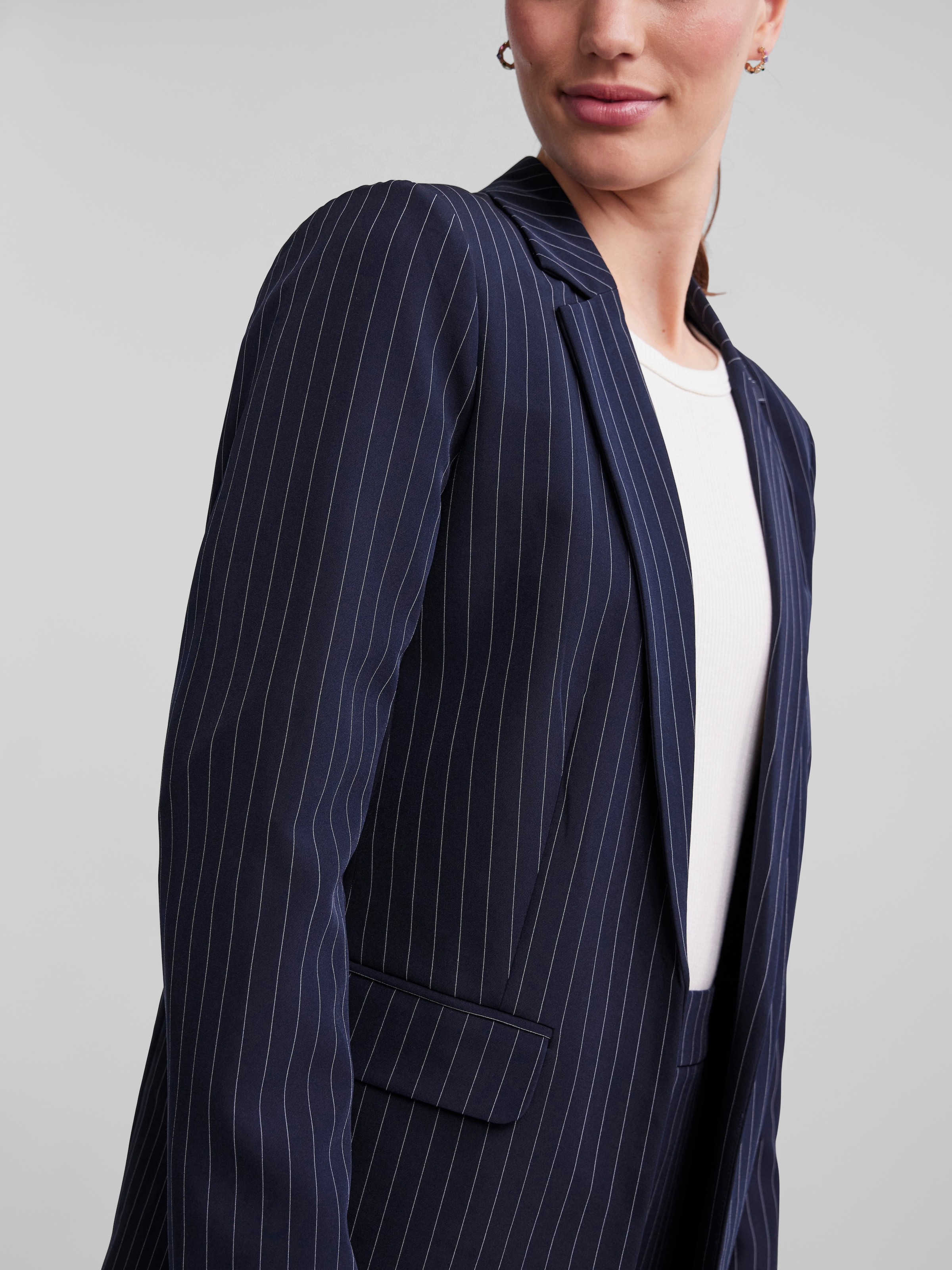 pieces Longblazer »PCBOZZY LS LOOSE STRIPED BLAZER NOOS BC«