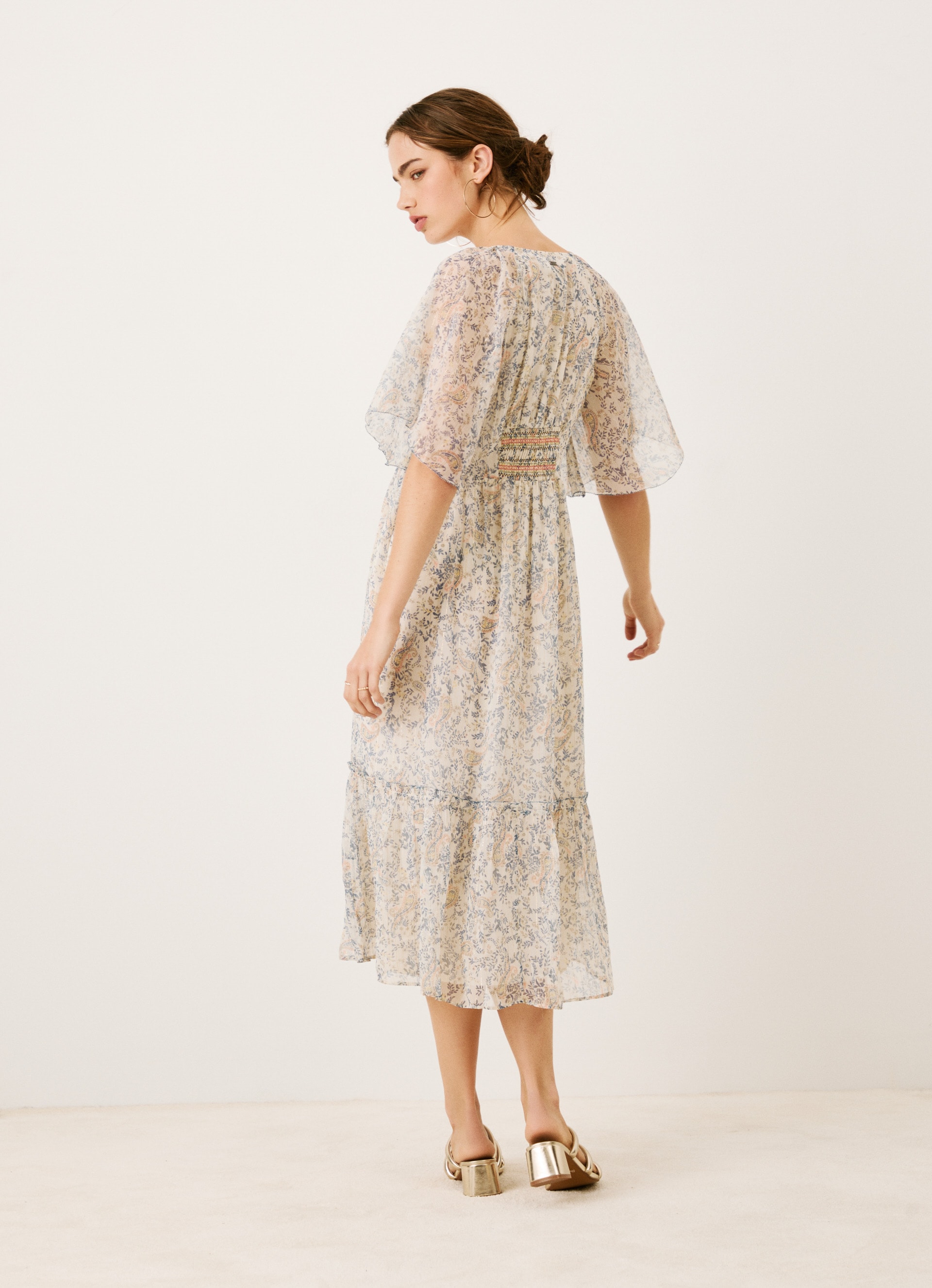 Pepe Jeans Maxikleid »MAY«, mit Paisleymuster, im Boho-Stil