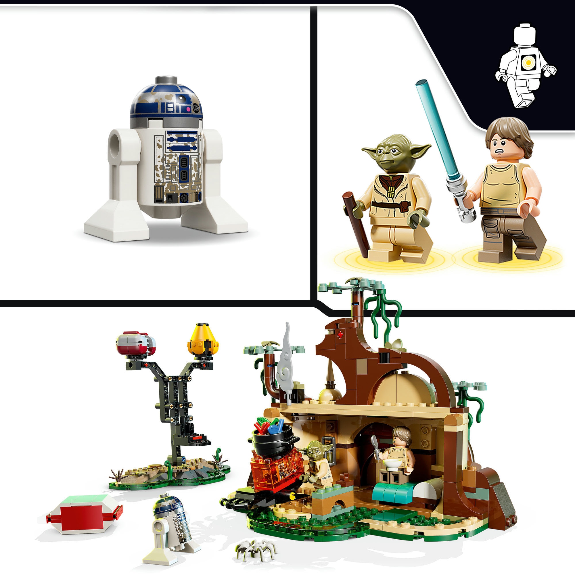 LEGO® Konstruktionsspielsteine »SMART Play: Jedi-Training an Yodas Hütte (75422), LEGO Star Wars ™« Mit SMART Brick kombatibel (nicht im Lieferumfang enthalten)