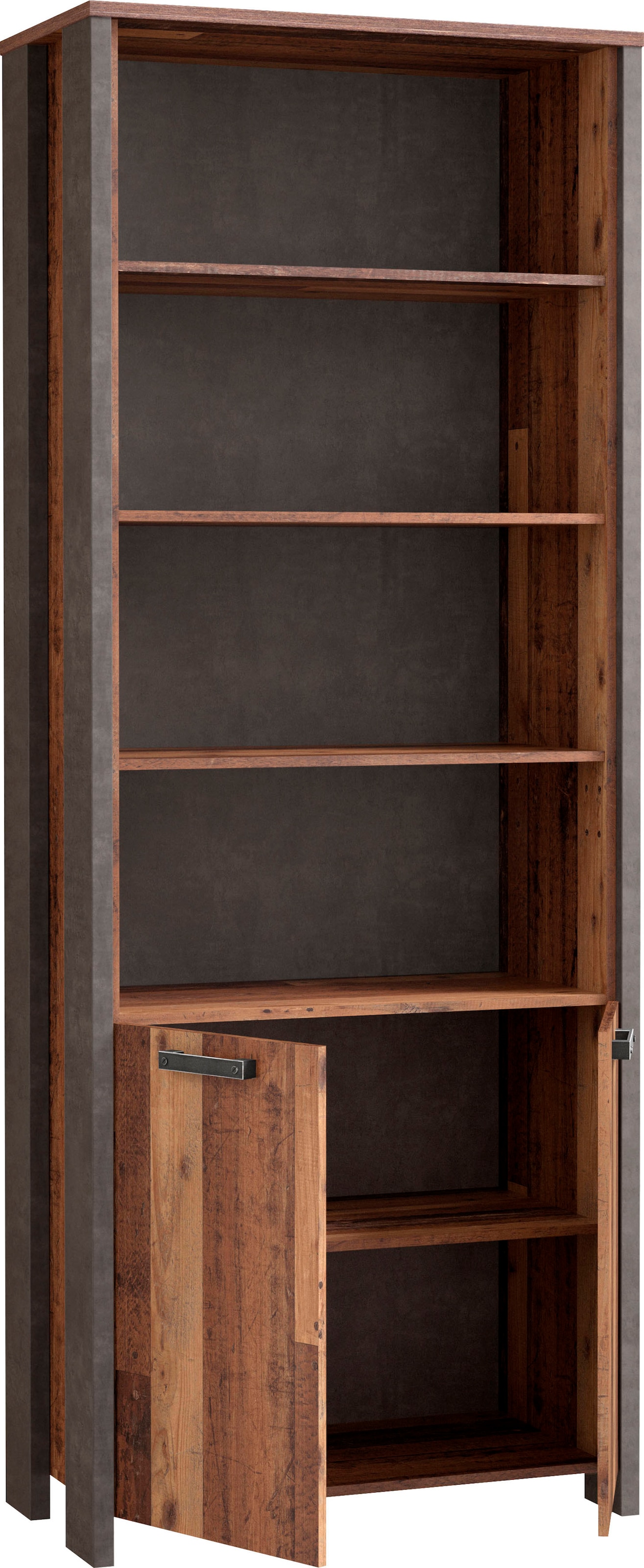 FORTE Aktenregal »Clif« Bücherregal, Breite 86 cm, viel Stauraum mit 2 Türen