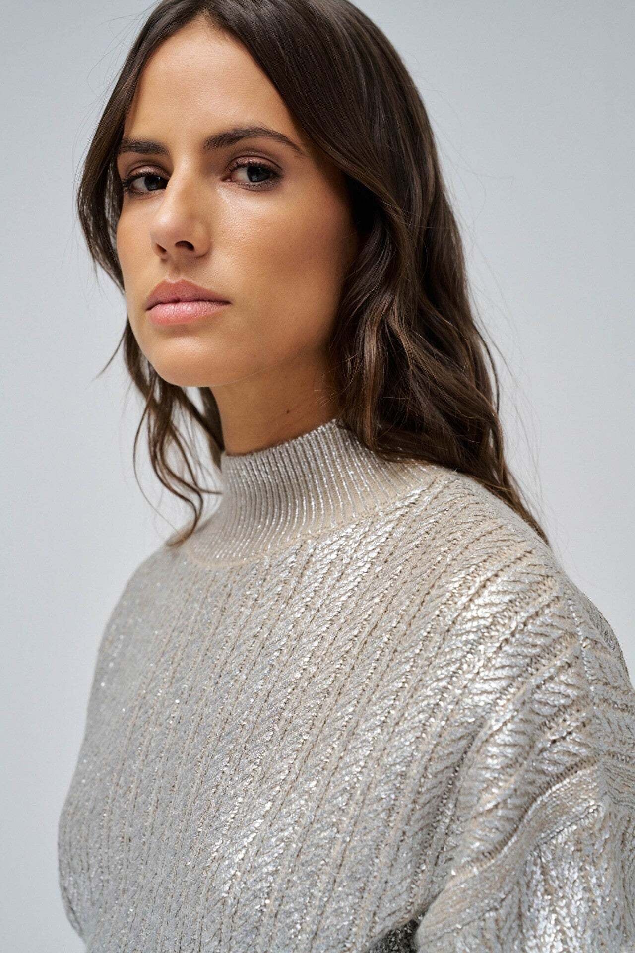 Salsa Strickpullover »Salsa Jeans Sweatshirt Shimmer Sweater«