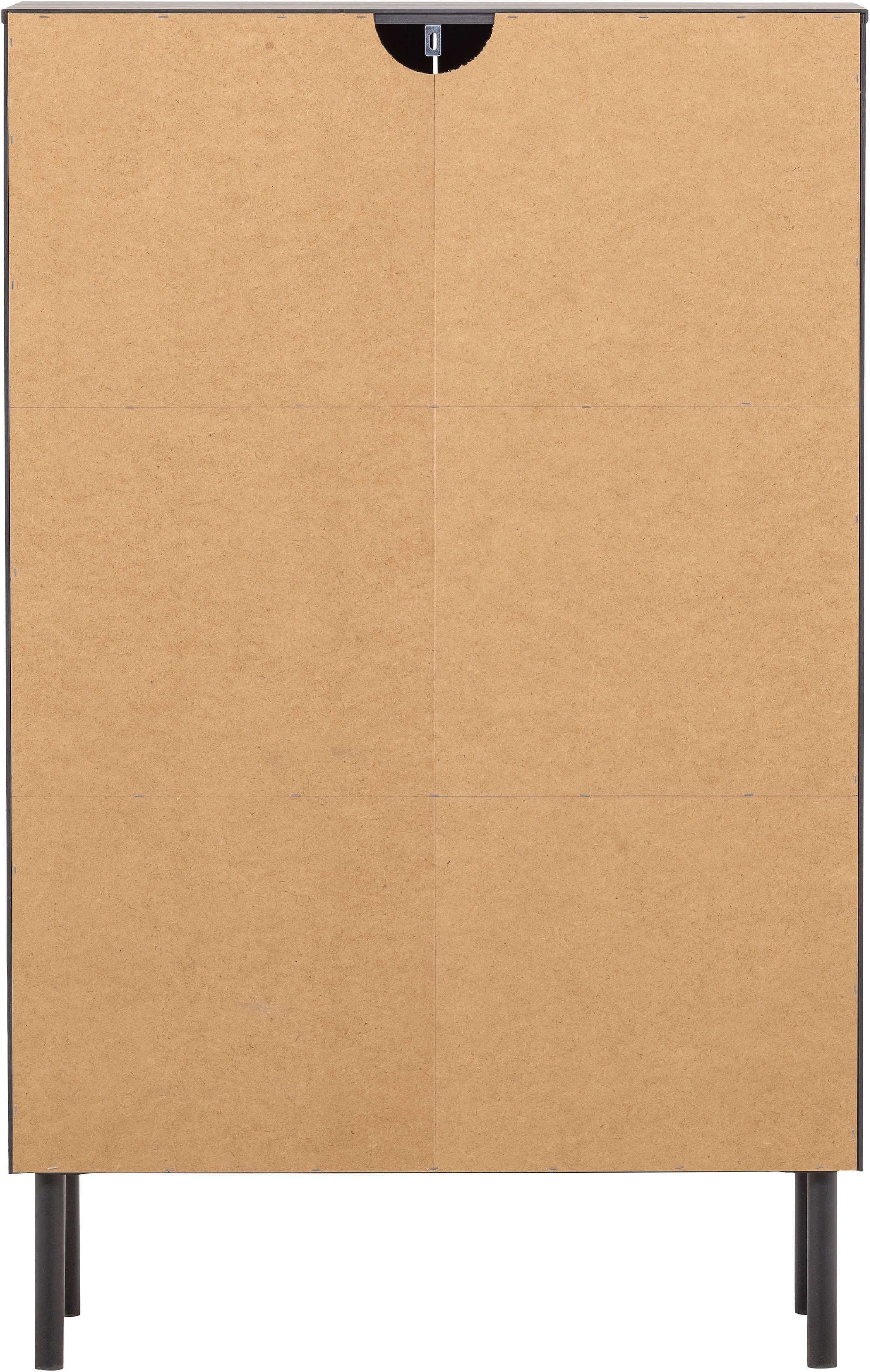WOOOD Highboard »Gunnar FSC®-Mix Massivkiefer mit Dämpfung Funktion, 85 x 39 x 135 cm« Tragkraft 15 kg pro Boden, einfach zu montieren, sichtbare Maserung