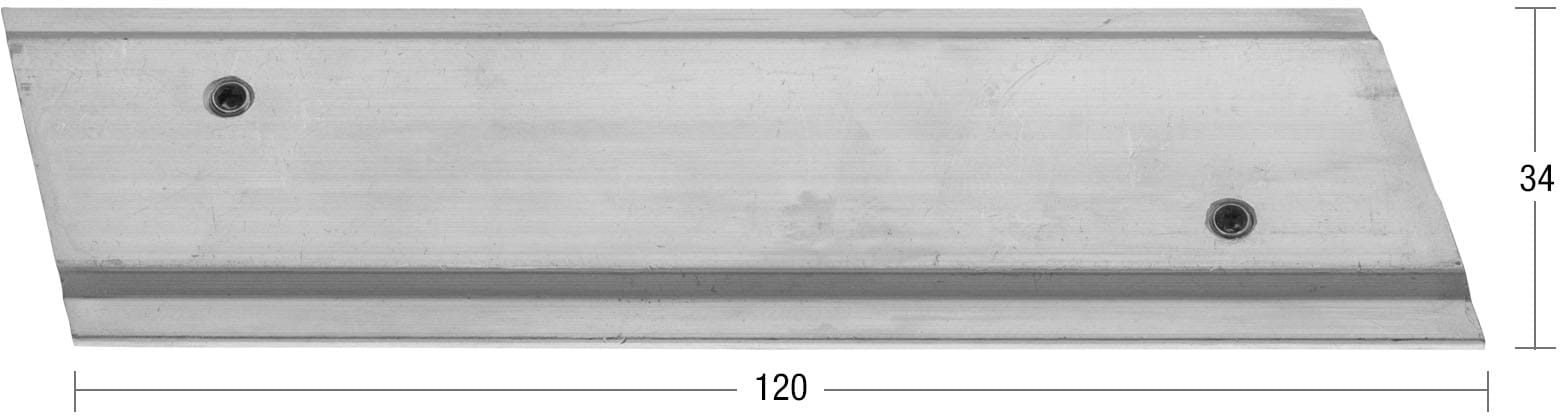 GARESA Schienenverbinder für Vorhangschienen »Flächenvorhangprofil Smart 5 Lauf«, (1 St.), Aluminiumfarben