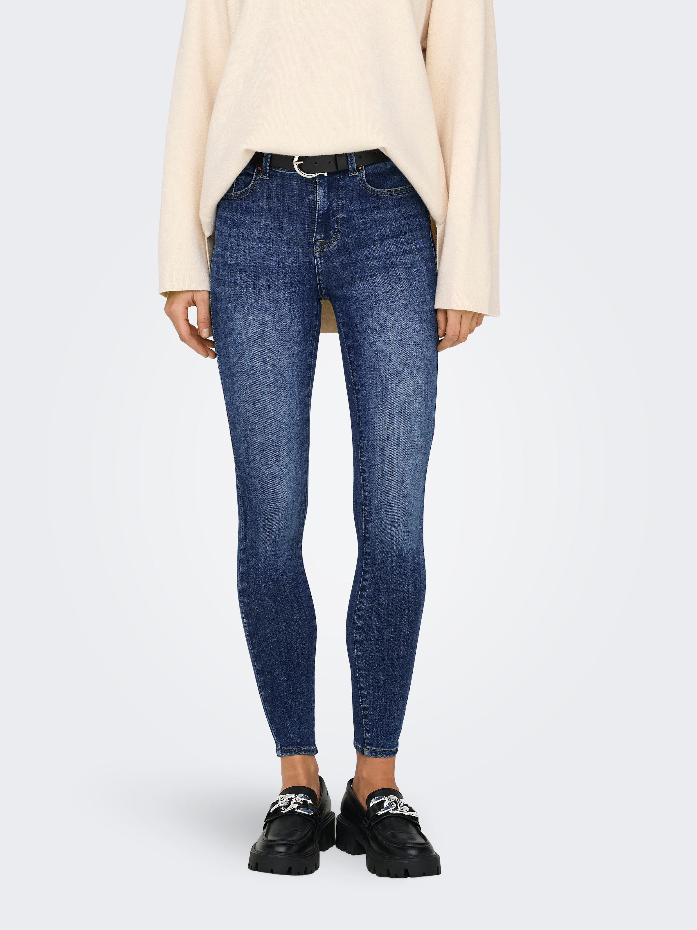 Image of ONLY Skinny-fit-Jeans "ONLPOWER MID SK PUSHUP DNM TAI012 NOOS"
