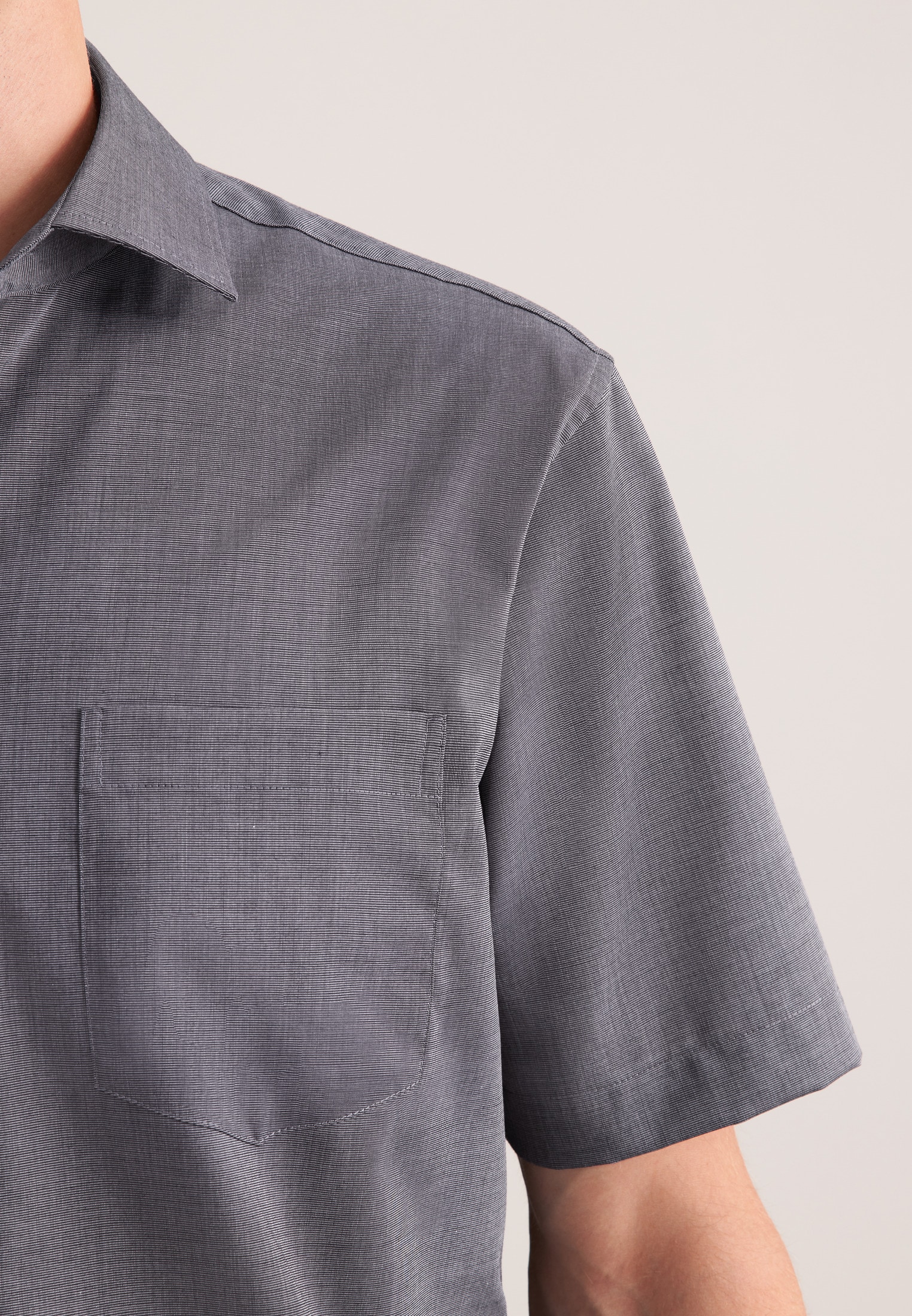 seidensticker Chemise d'affaires »Schwarze Rose« Regular 1/2 Kentkragen Uni