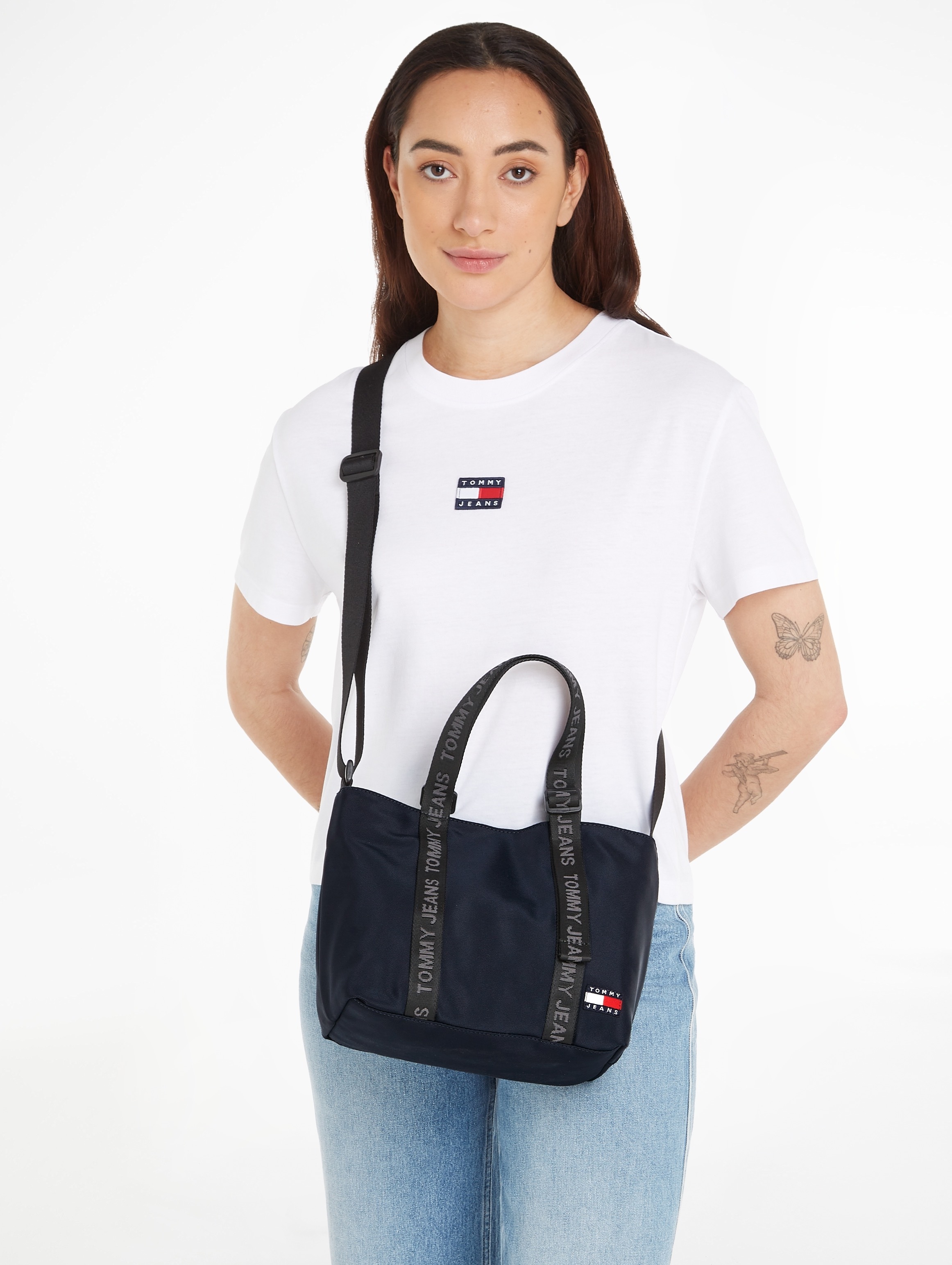 Tommy Jeans Henkeltasche »TJW ESSENTIAL DAILY MINI TOTE«, im praktischen Format