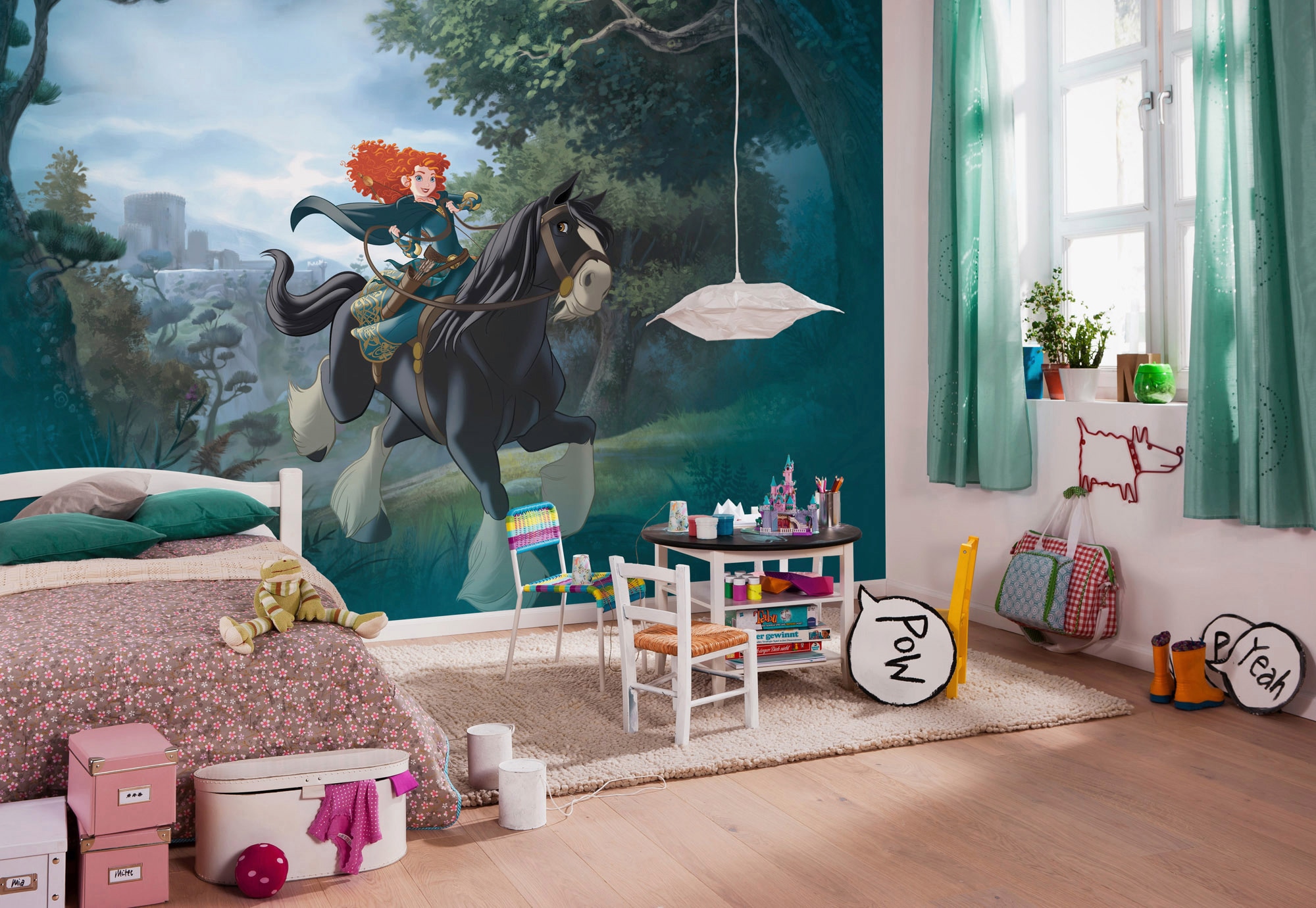 Komar Papier peint intissé »Digitaldruck Vlies -  Merida Riding - Grösse 400 x 280 cm« imprimé Kinderzimmer