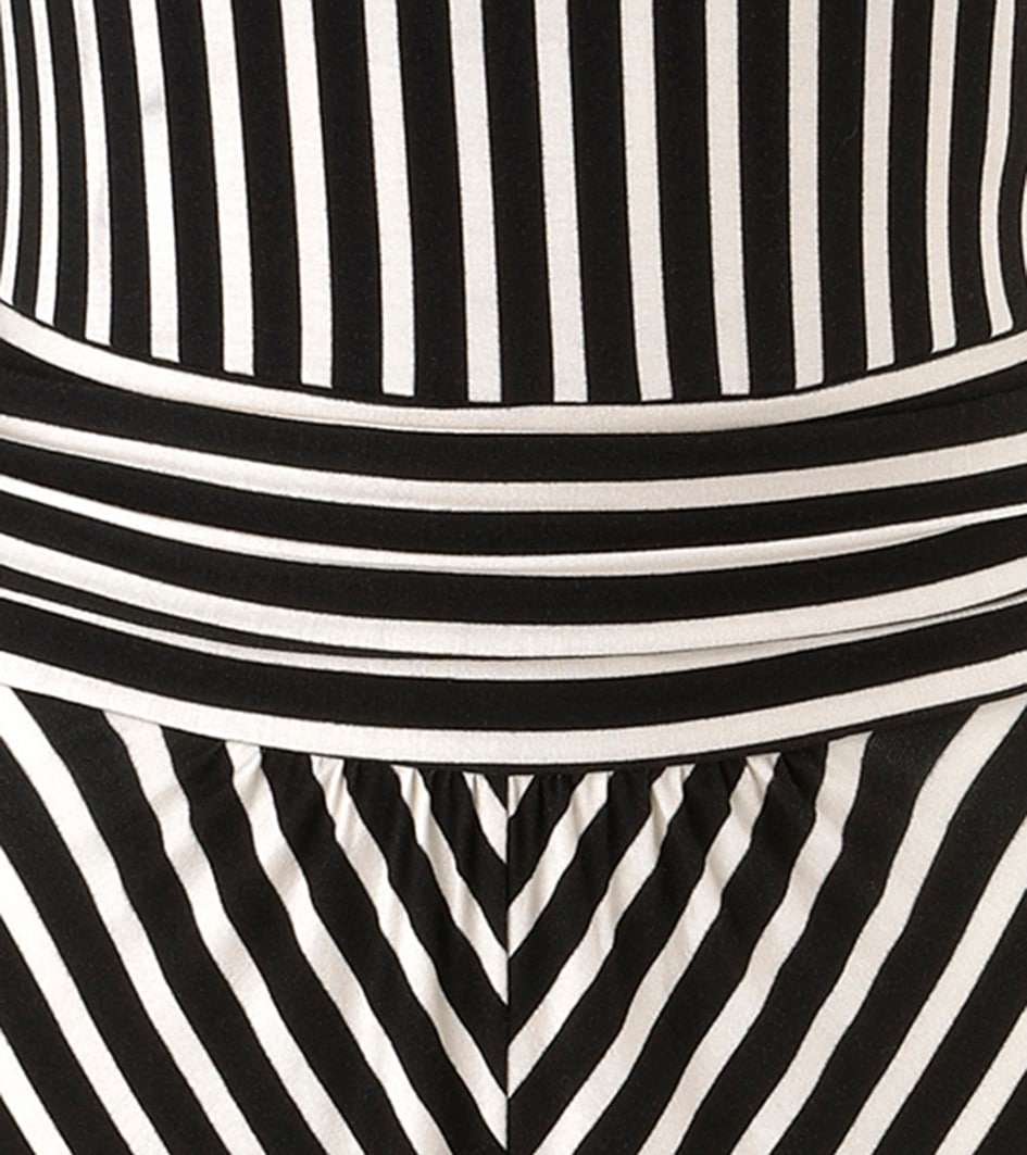 Aniston SELECTED Sommerkleid mit modernen, grafischen Streifenverlauf - NEUE KOLLEKTION