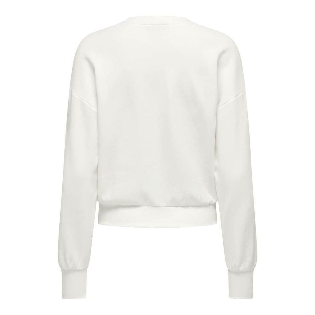ONLY Sweater »ONLKINJA L/S LIPSTICK O-NECK BOX SWT«