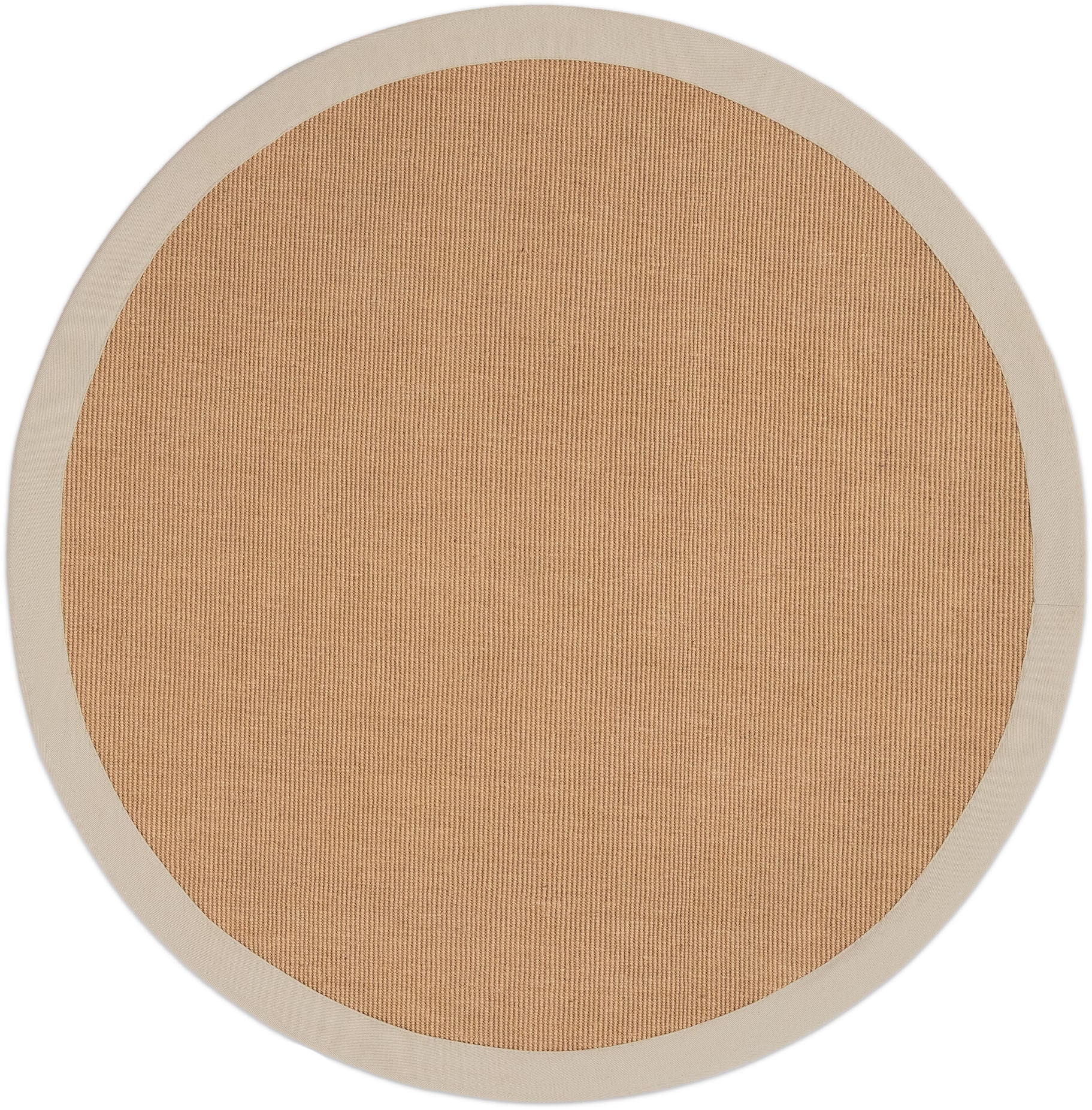 carpetfine Tapis en sisal »Sisal« Rond 5 mm Höhe mit farbiger Bordüre, Anti-Rutsch Rückseite