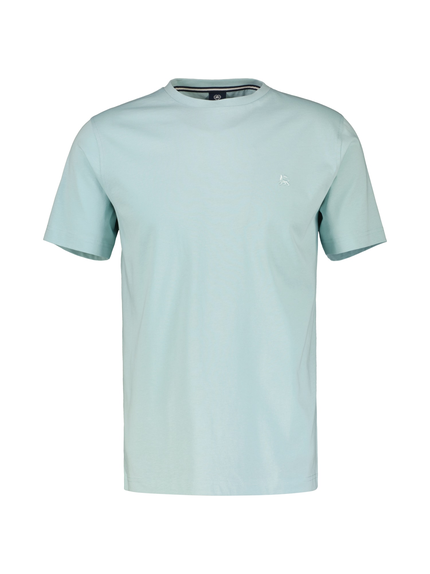 LERROS T-Shirt »Basic T-Shirt mit Logostitch, unifarben«