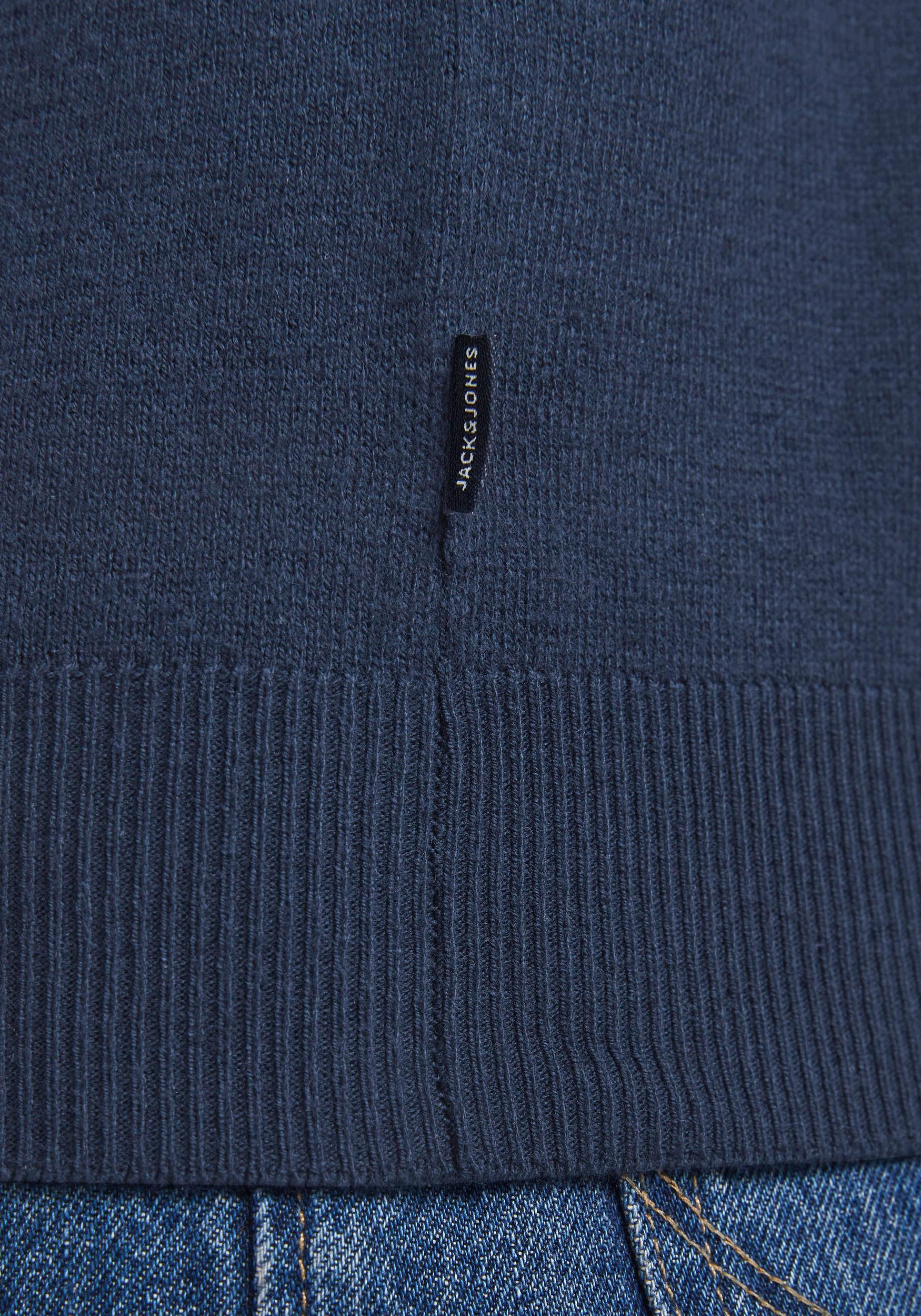 Jack & Jones Strickpullover »EMIL KNIT HALF ZIP«, mit kurzem Reissverschluss im Troyer-Look