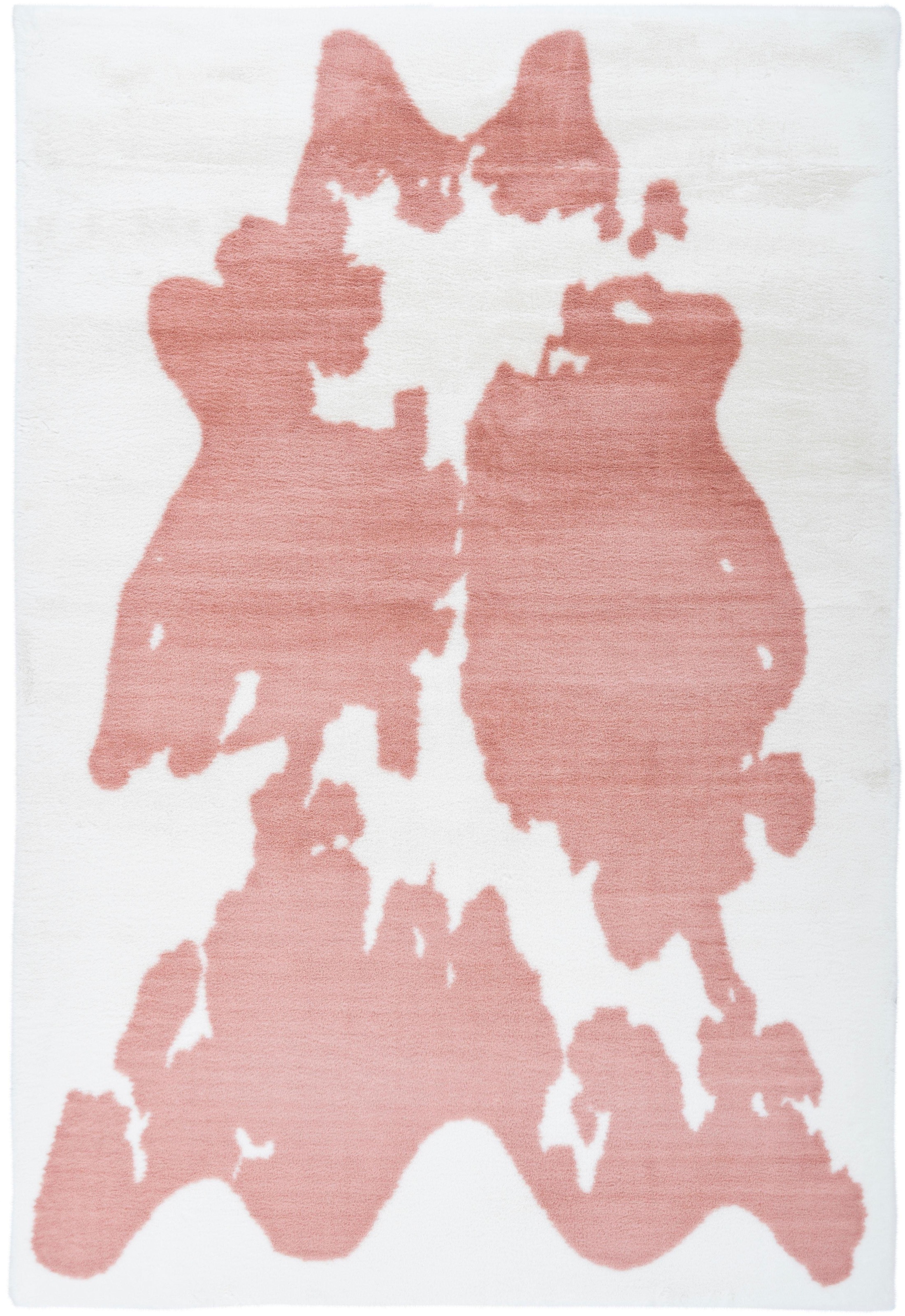 Bruno Banani Hochflor-Teppich »Makayla«, rechteckig, 30 mm Höhe, Kuhfell-Muster, Kunstfell, weicher Flor