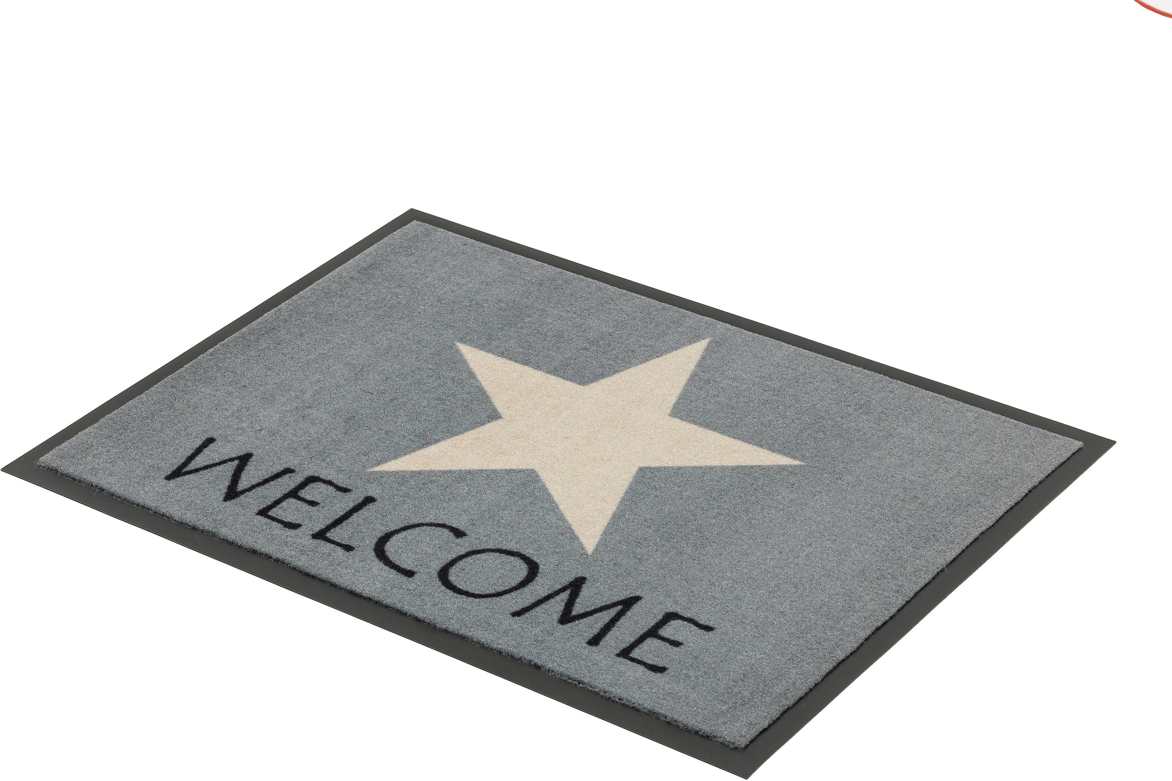 ASTRA Fussmatte »Homelike 054, Welcome«, rechteckig, 7 mm Höhe, Schmutzfangmatte, mit Spruch, waschbar, In -und Outdoor geeignet
