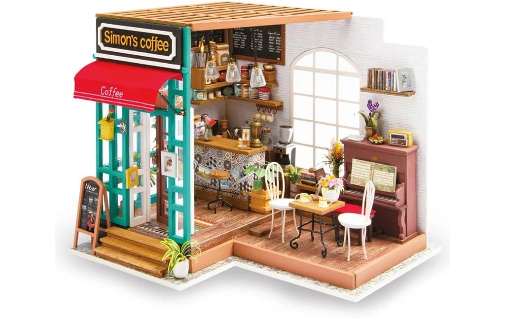   Modellbausatz »Rolife Simon's coffee mit LED-Beleuchtung« 293 Stk. tlg.