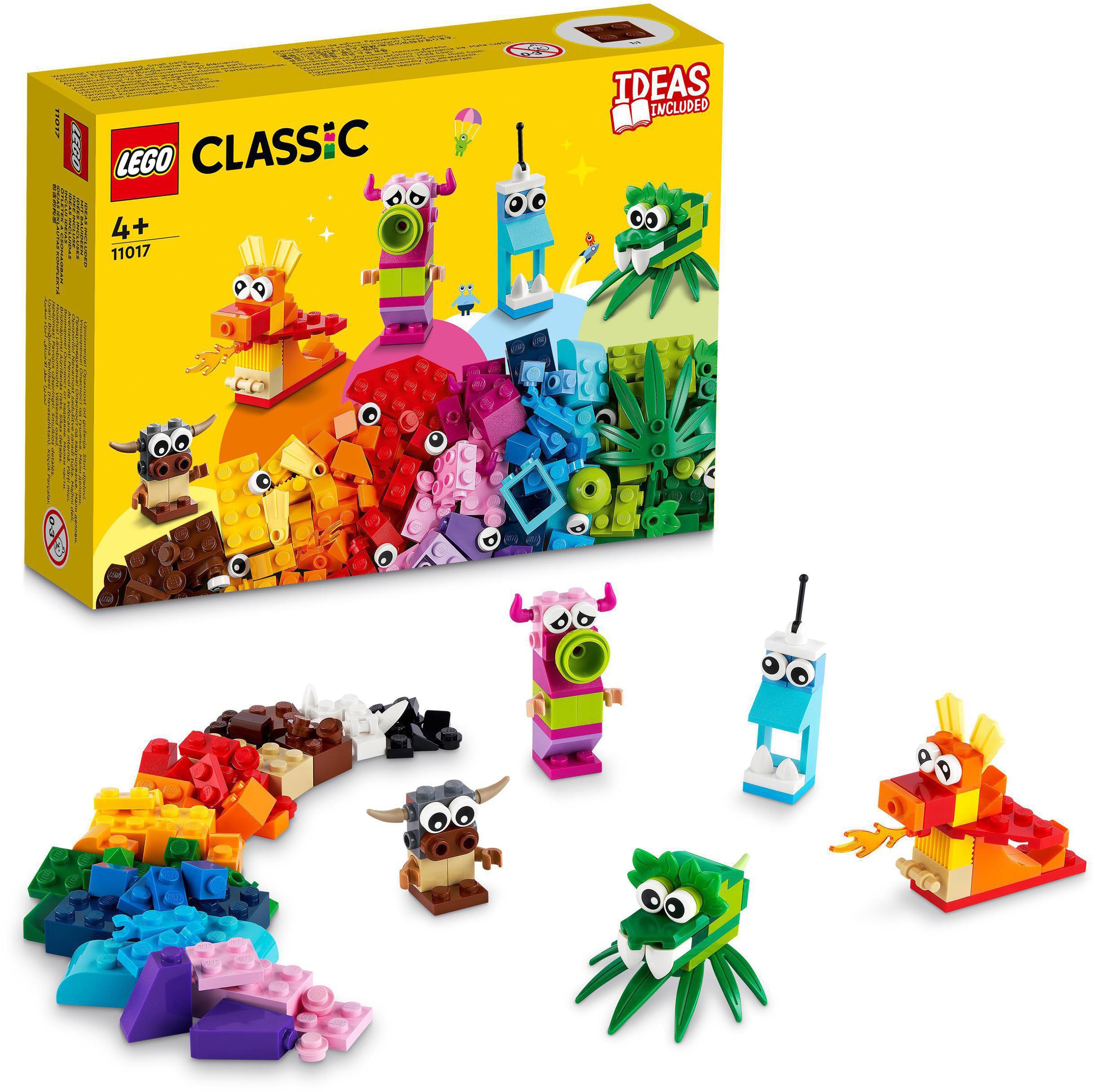 Konstruktionsspielsteine »Kreative Monster (11017), LEGO® Classic«, (140 St.), Made in...