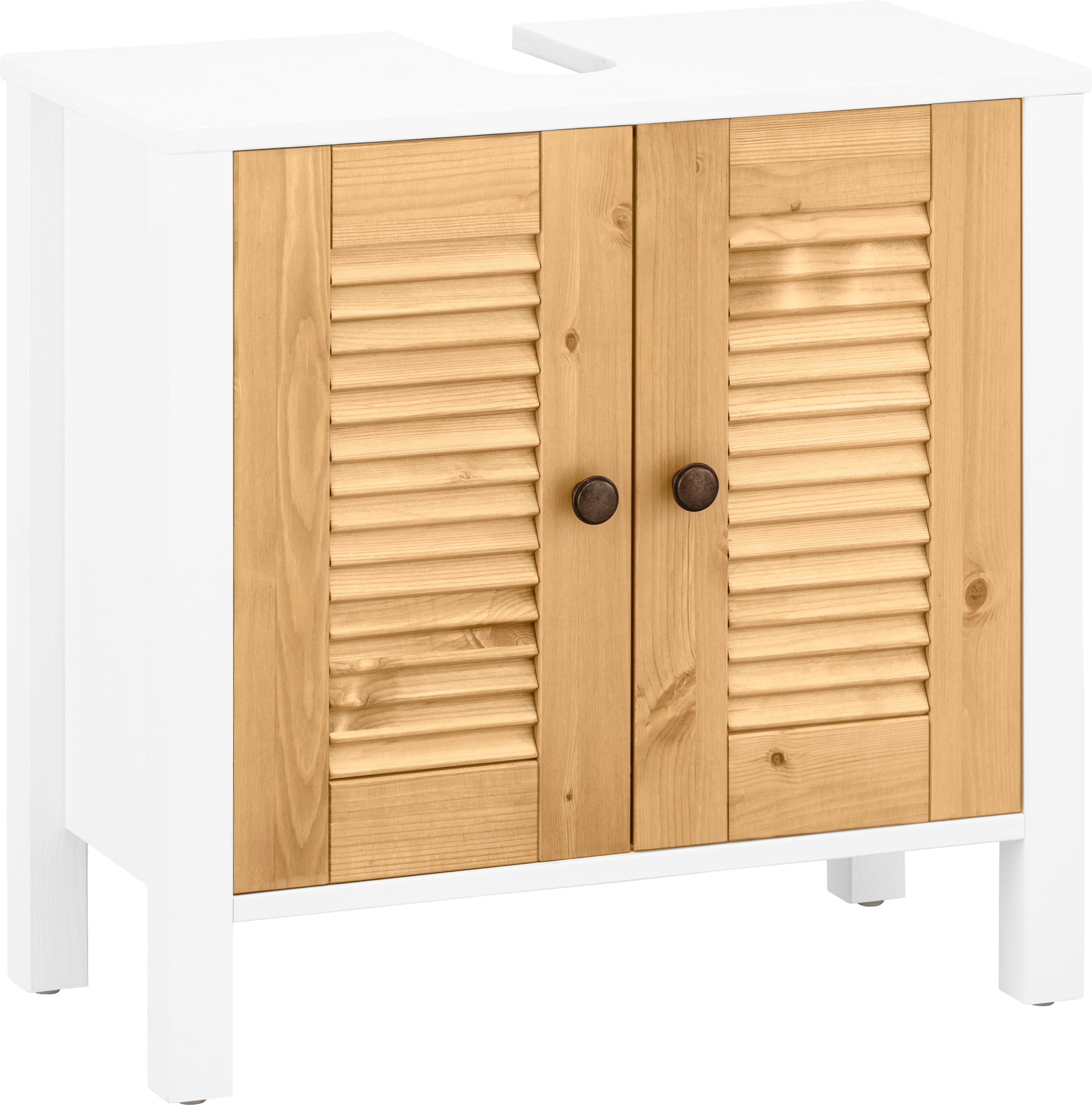 Image of Home affaire Waschbeckenunterschrank »Ayanna«, aus Massivholz, Höhe 57 cm bei Ackermann Versand Schweiz