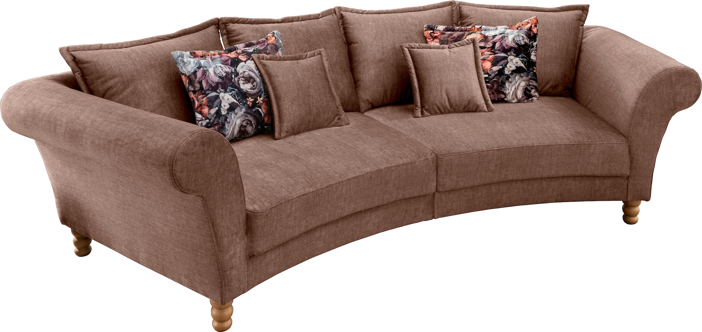 Home affaire Big-Sofa »Tassilo geschwungene Formensprache, bequem, Mega Sofa, Breite 350cm«