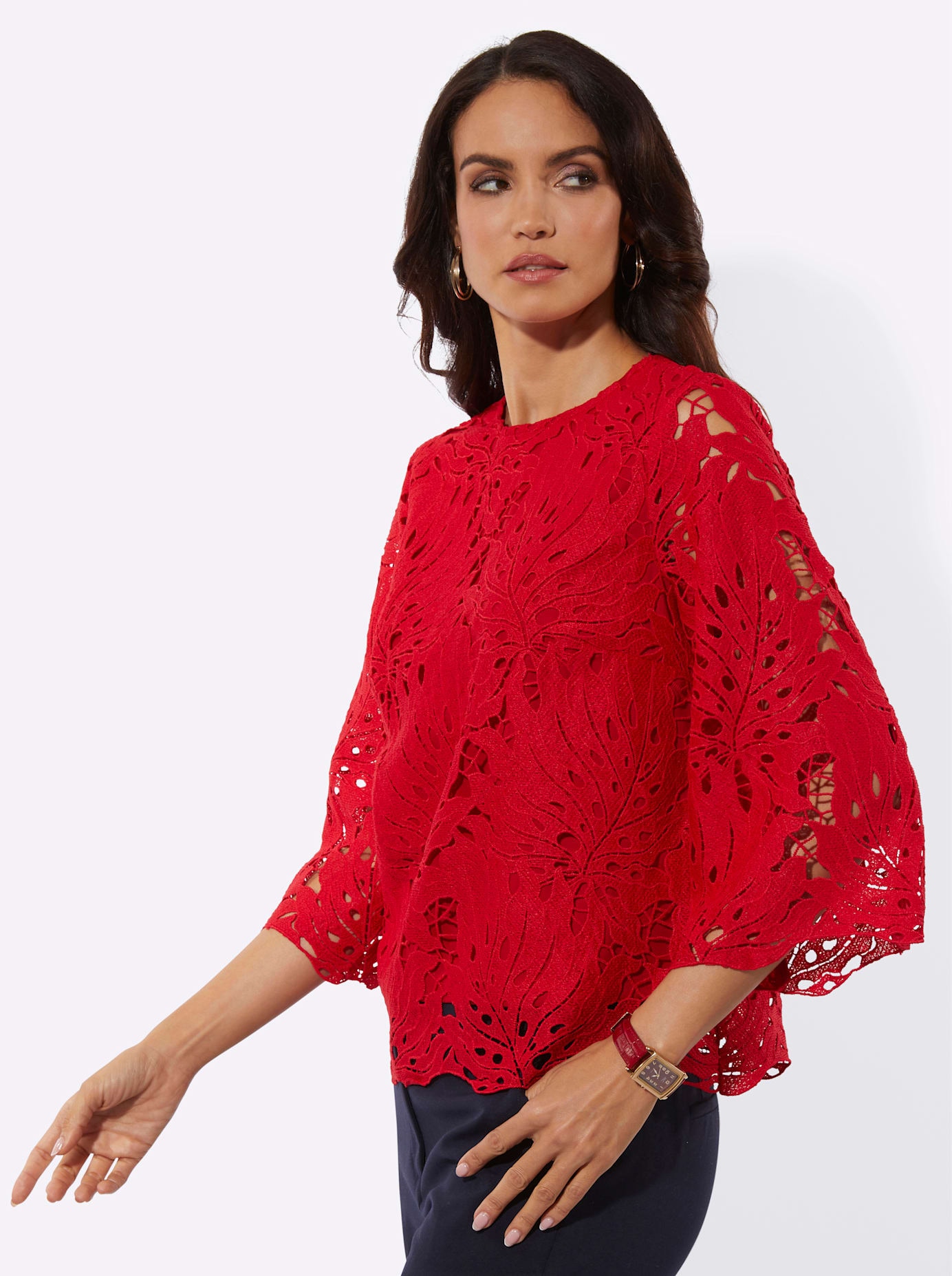 creation L Blouse en dentelle
