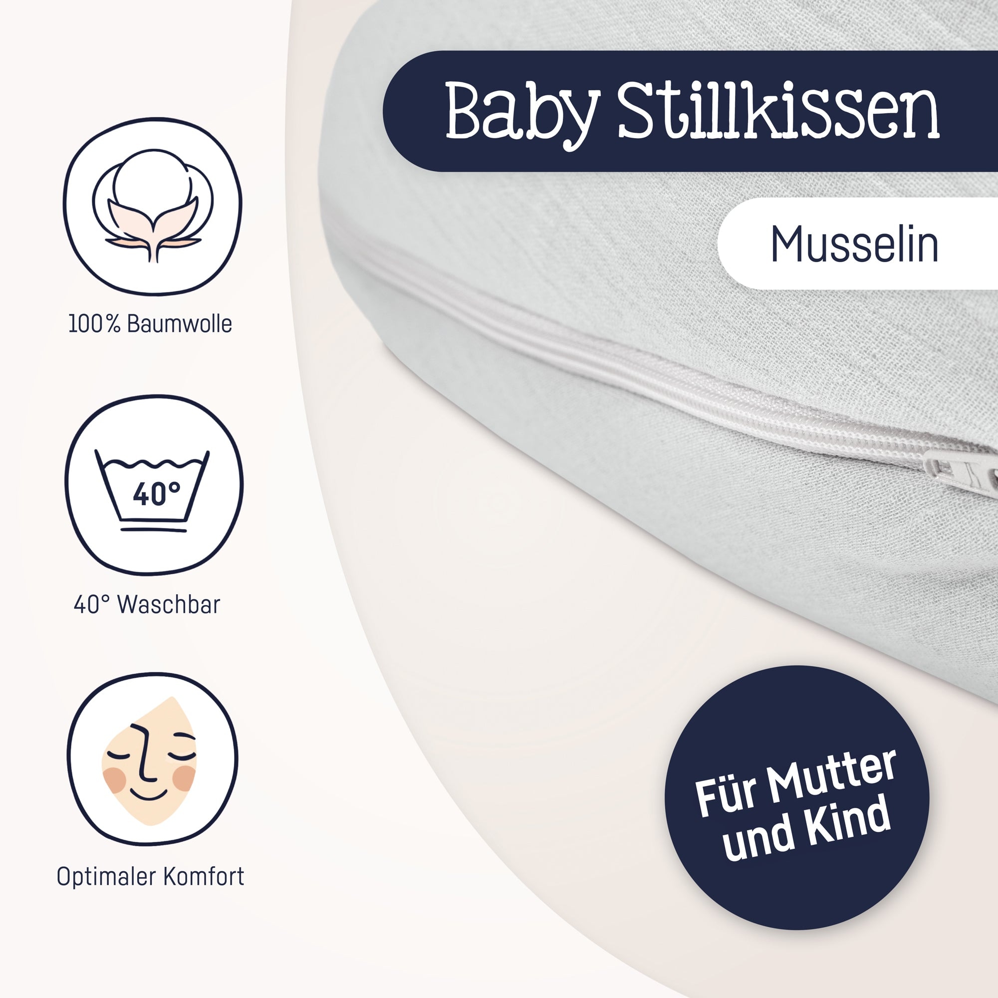 Julius Zöllner Stillkissen »grau«