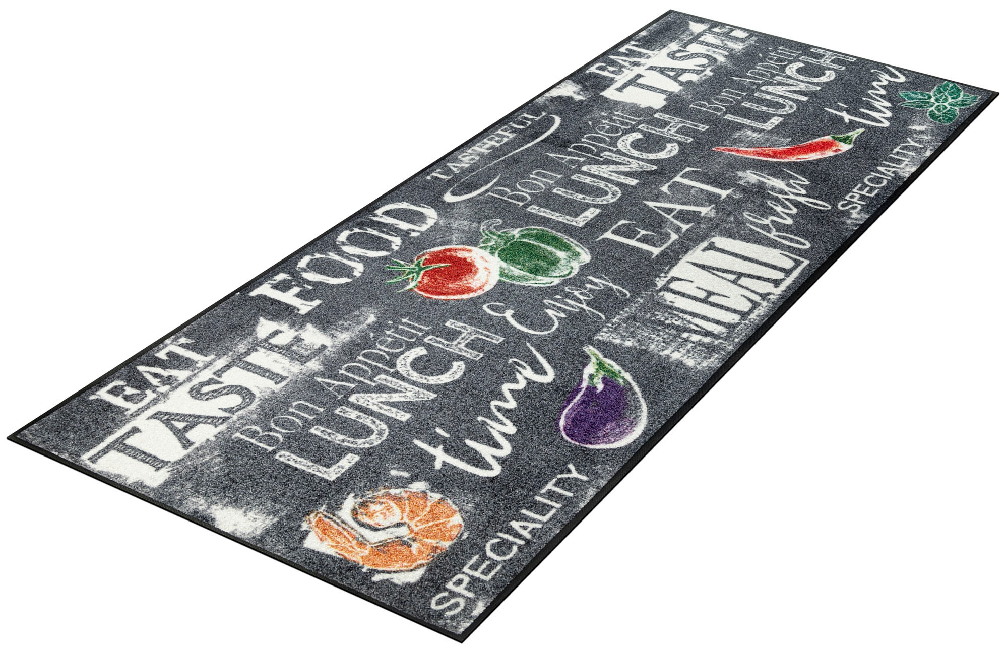 Image of wash+dry by Kleen-Tex Läufer »Lunch Time«, rechteckig, 7 mm Höhe bei Ackermann Versand Schweiz