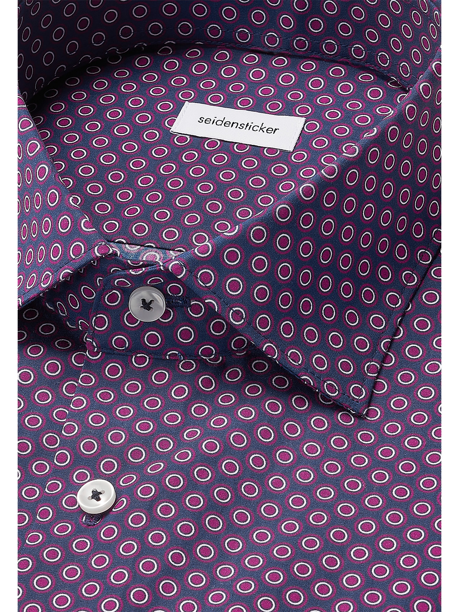 seidensticker Chemise d'affaires »Schwarze Rose« Regular 1/1 Kentkragen Druck