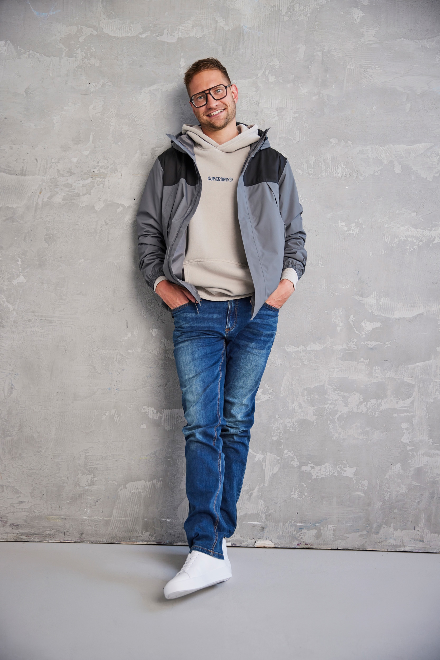 Superdry Kapuzensweatshirt »MICRO LOGO GRAPHIC LOOSE HOOD«