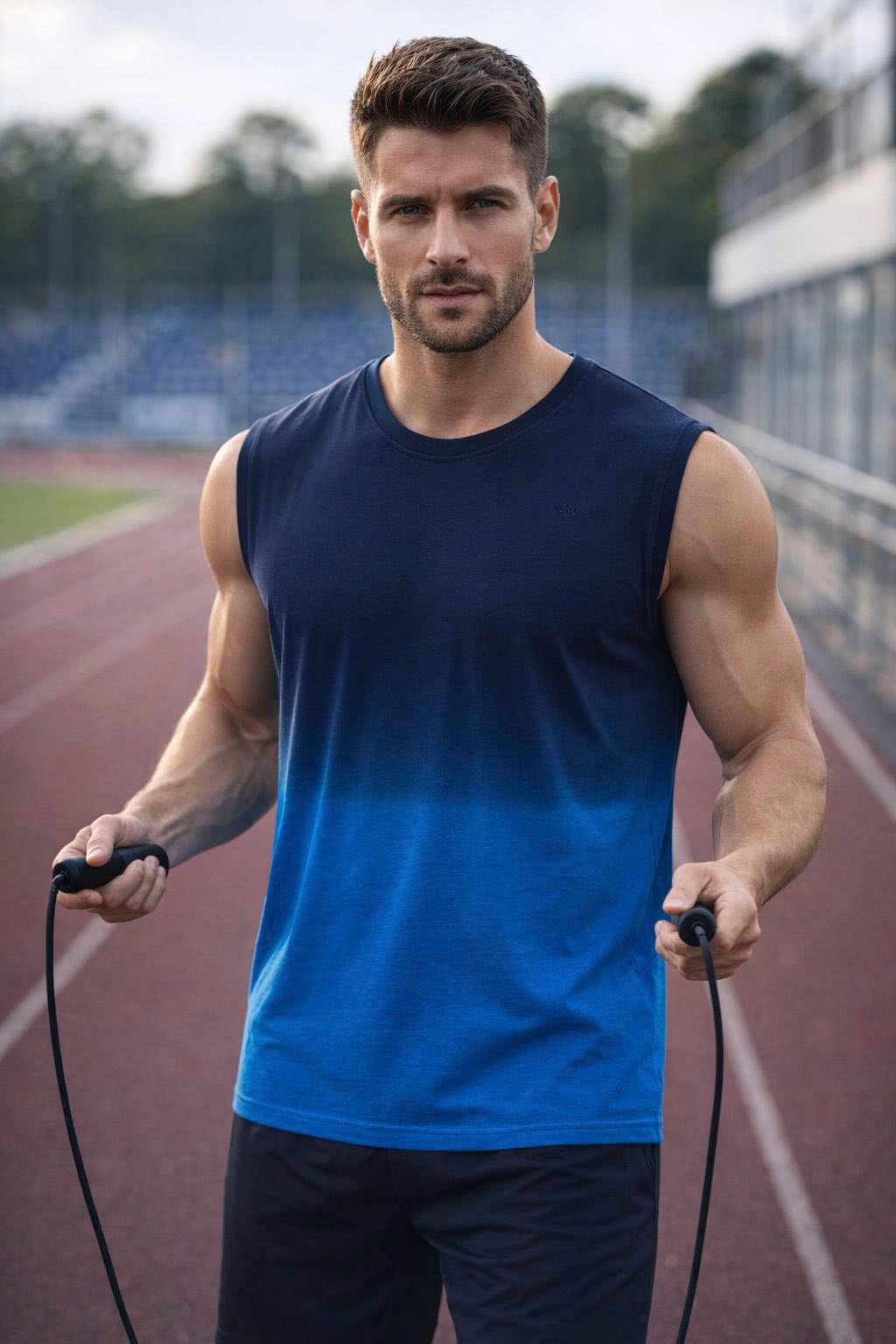 Image of Mans World Muscleshirt "Neue Kollektion" casual Stil, normale Passform, mit Rundhalsausschnitt
