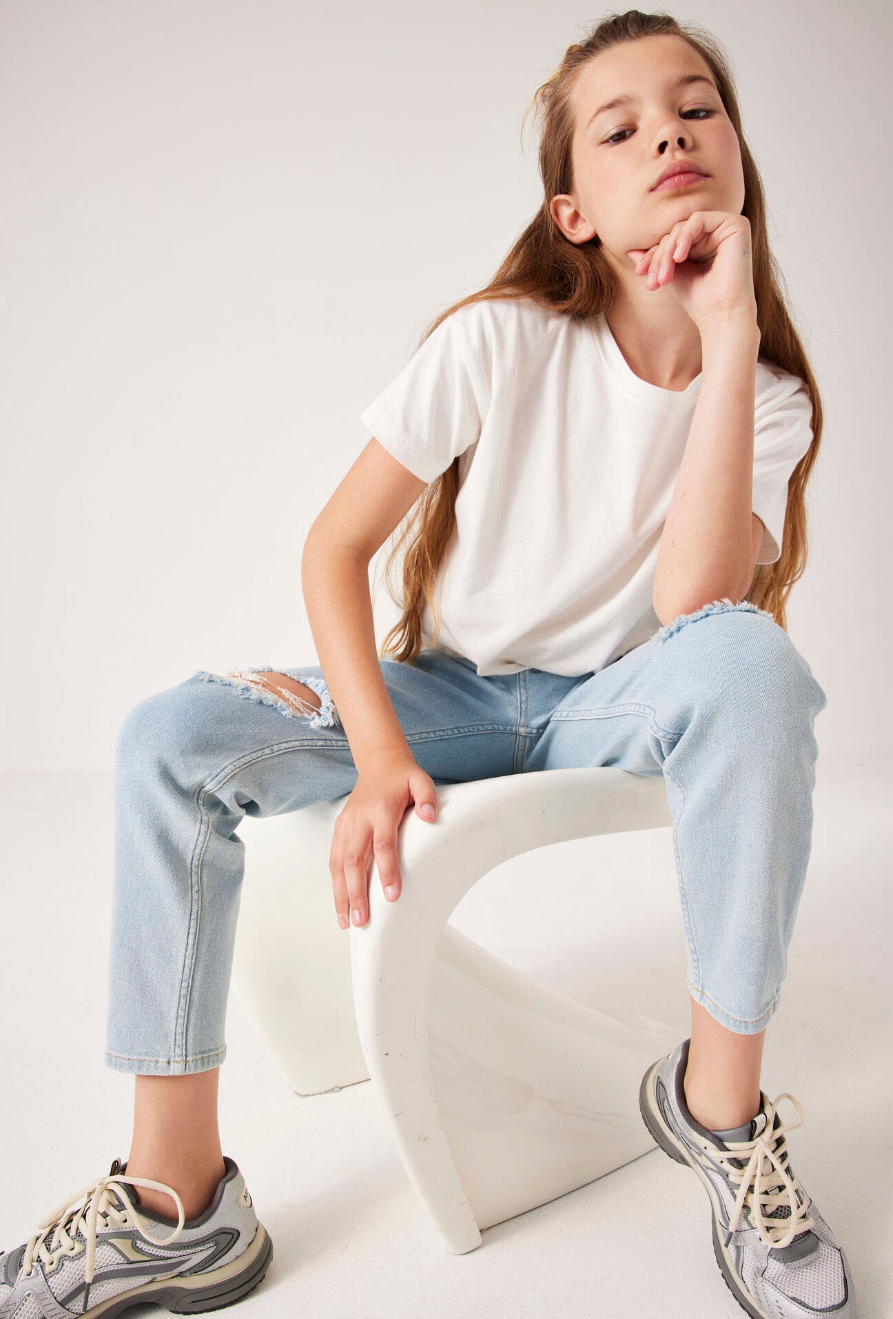♕ auf Destroyed-Jeans versandkostenfrei GIRLS »Evelin«, Garcia for