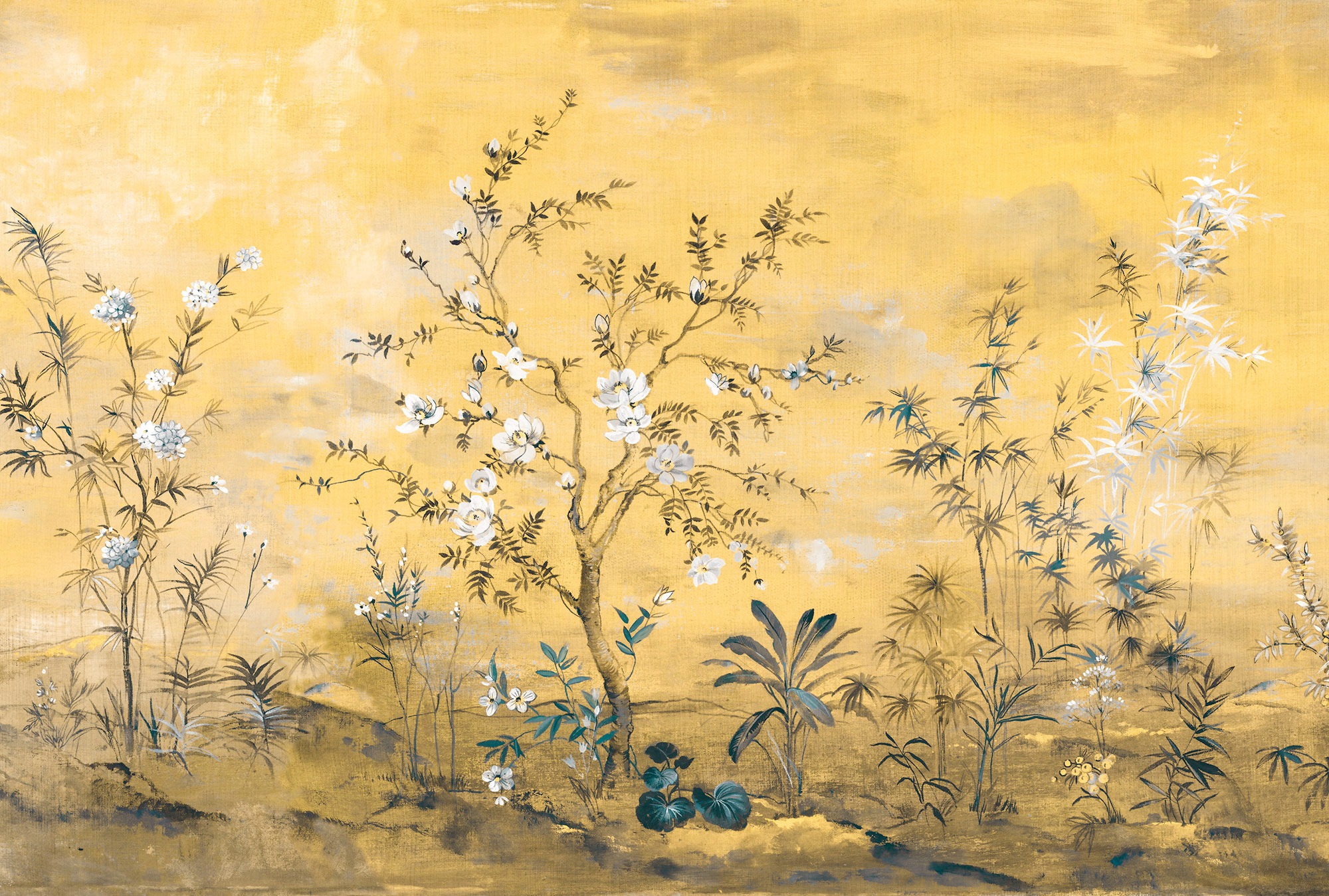 Image of Komar Vliestapete "Vlies - Mandarin - Grösse 368 x 248 cm" bedruckt glatt Wohnzimmer, Schlafzimmer