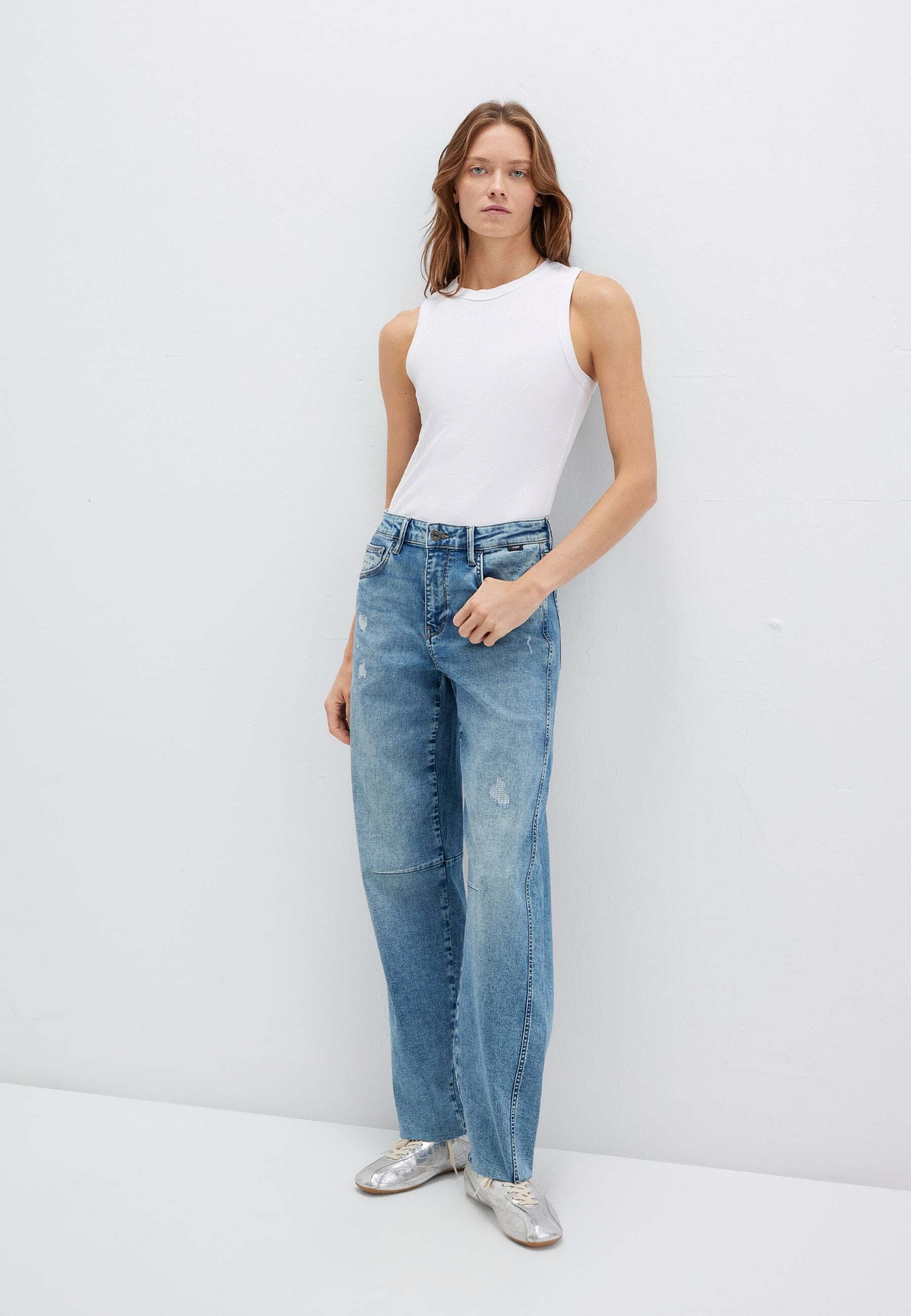 Mavi Boyfriend-Jeans »Mavi Jeans Leila With Cut«