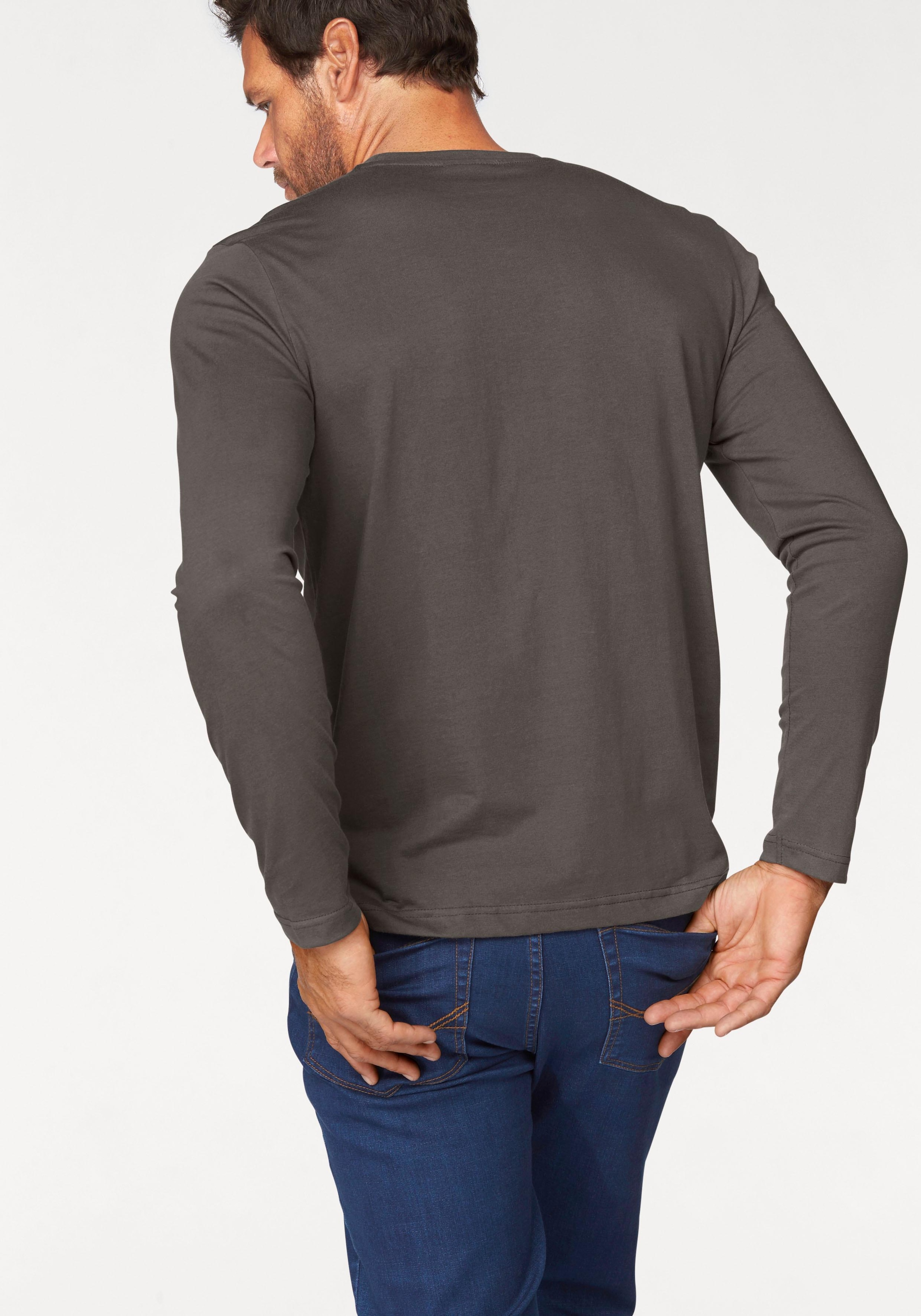 Man's World Langarmshirt, aus reiner Baumwolle