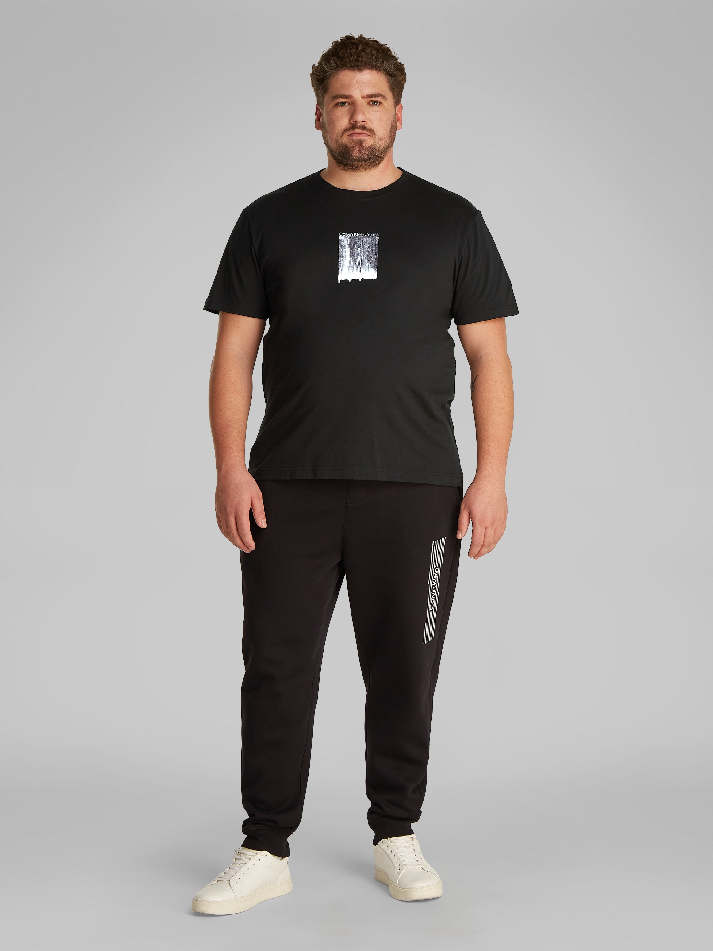 Calvin Klein Jeans Plus T-Shirt »PLUS BRUSH STROKE GRAPHIC TEE«, in grossen Grössen