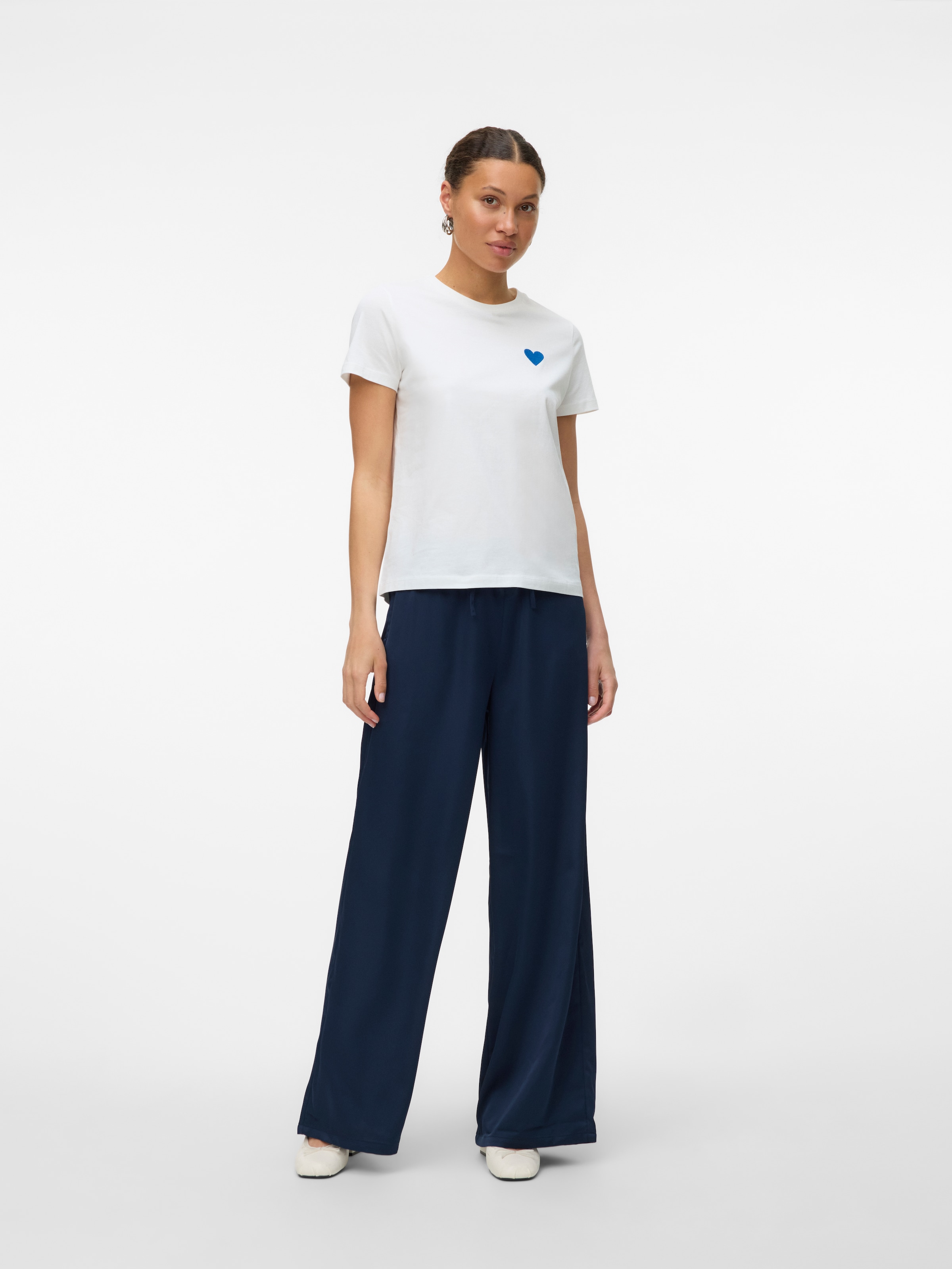 Vero Moda Kurzarmshirt »VMSILJA FRANCIS SS TOP BOX JRS SPE«