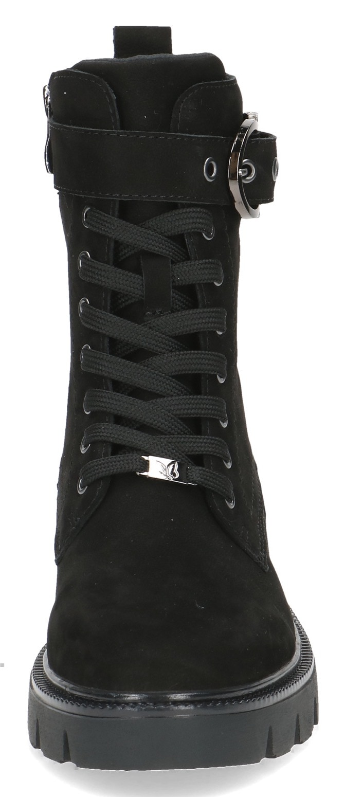 Caprice Schnürboots, Blockabsatz, Schnürstiefelette mit praktischem Wechselfussbett