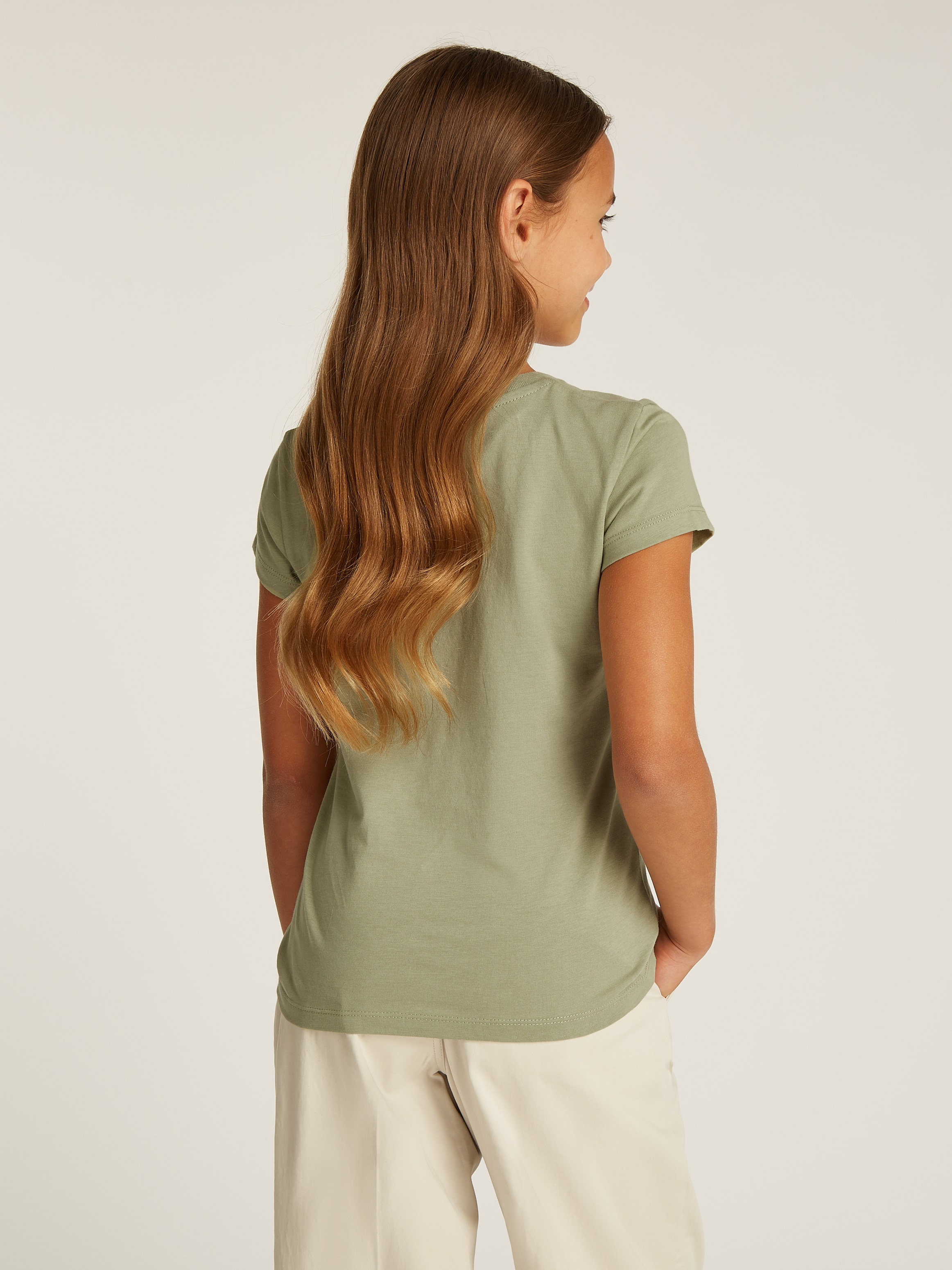 Calvin Klein Jeans T-Shirt »2-PACK SLIM MONOGRAM TOP«, (Packung, 2 tlg.), für Kinder bis 16 Jahre